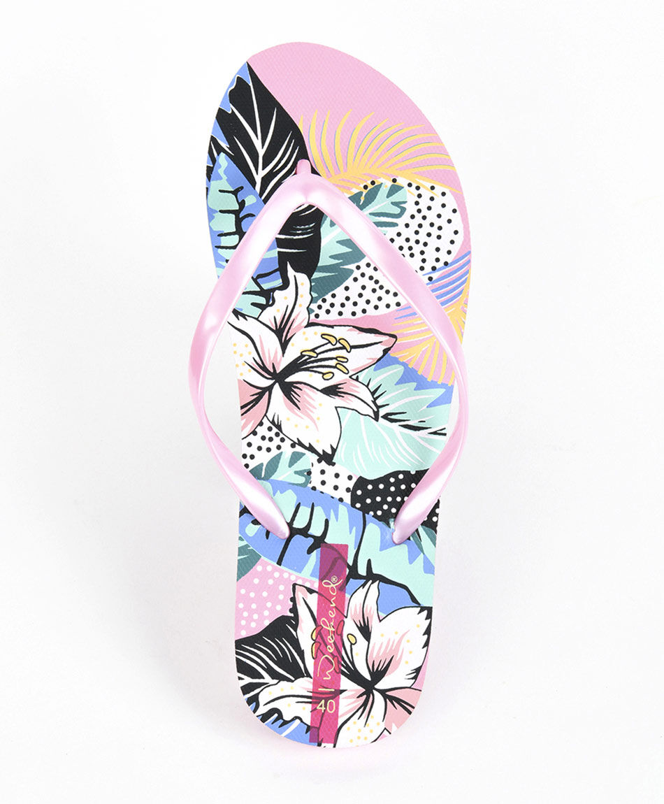 Hawaiana mujer flores rosada