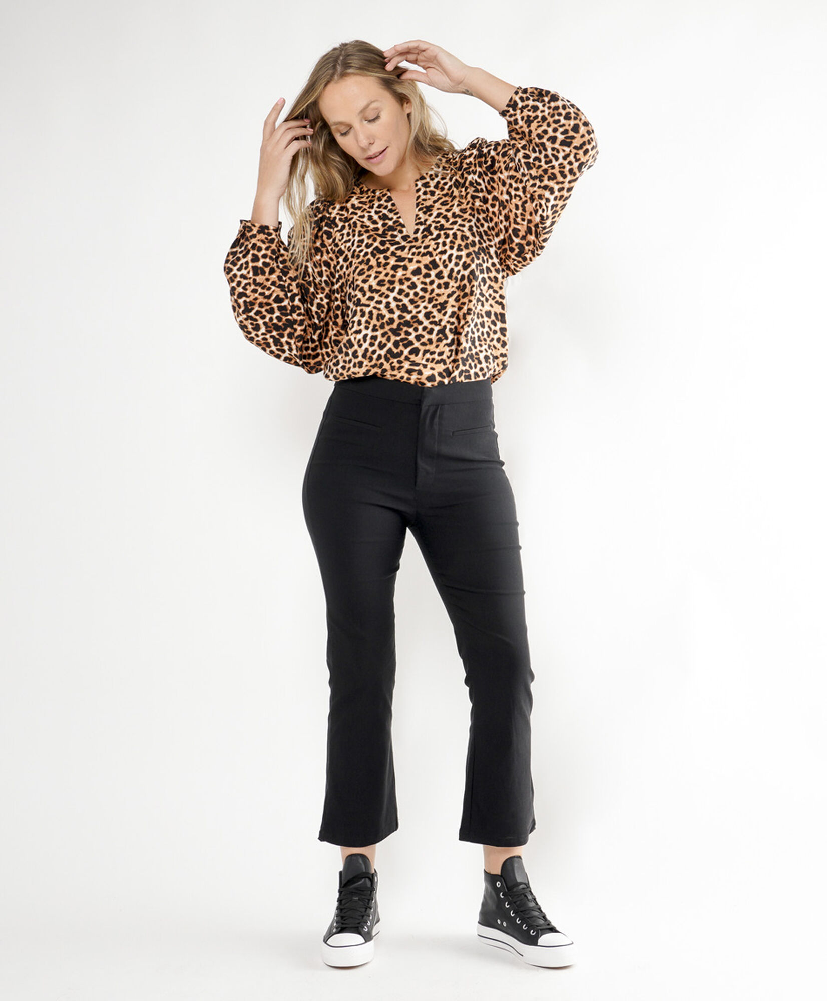Pantalón mujer capri flare Pantalón mujer capri flare
