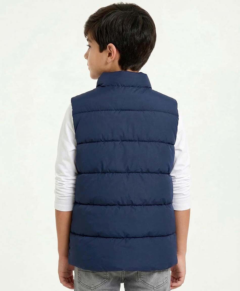 Parka ni&ntilde;o sin mangas letra c