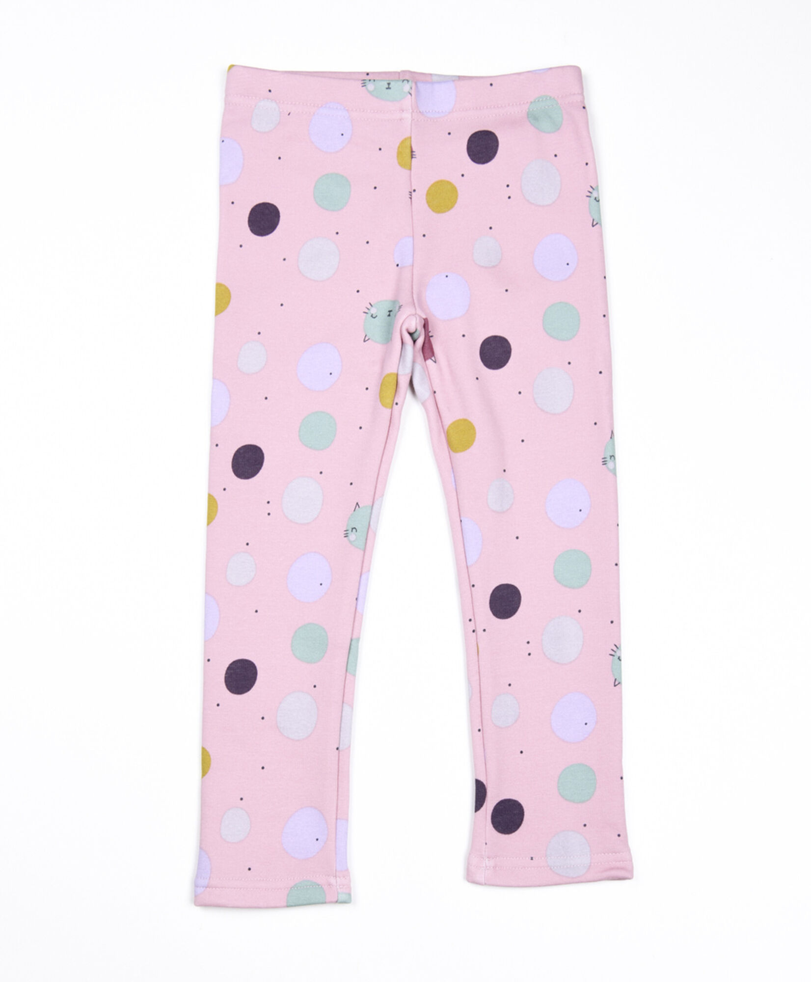 Leggins bebé gatos puntos forrada Leggins bebé gatos puntos forrada