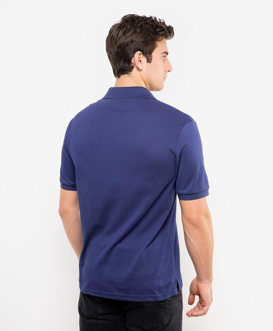 Polera hombre lisa cuello piqu&eacute;