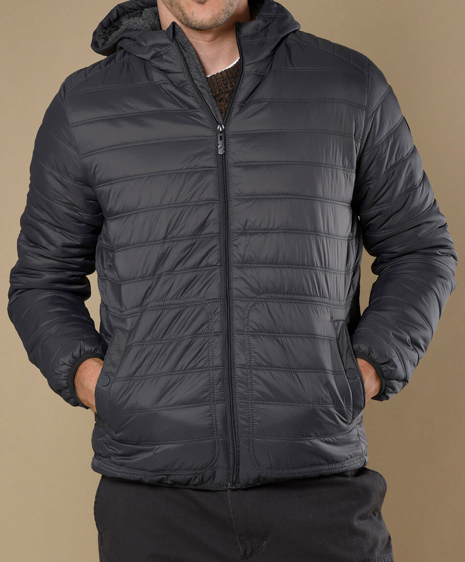 Parka forrada capuch&oacute;n