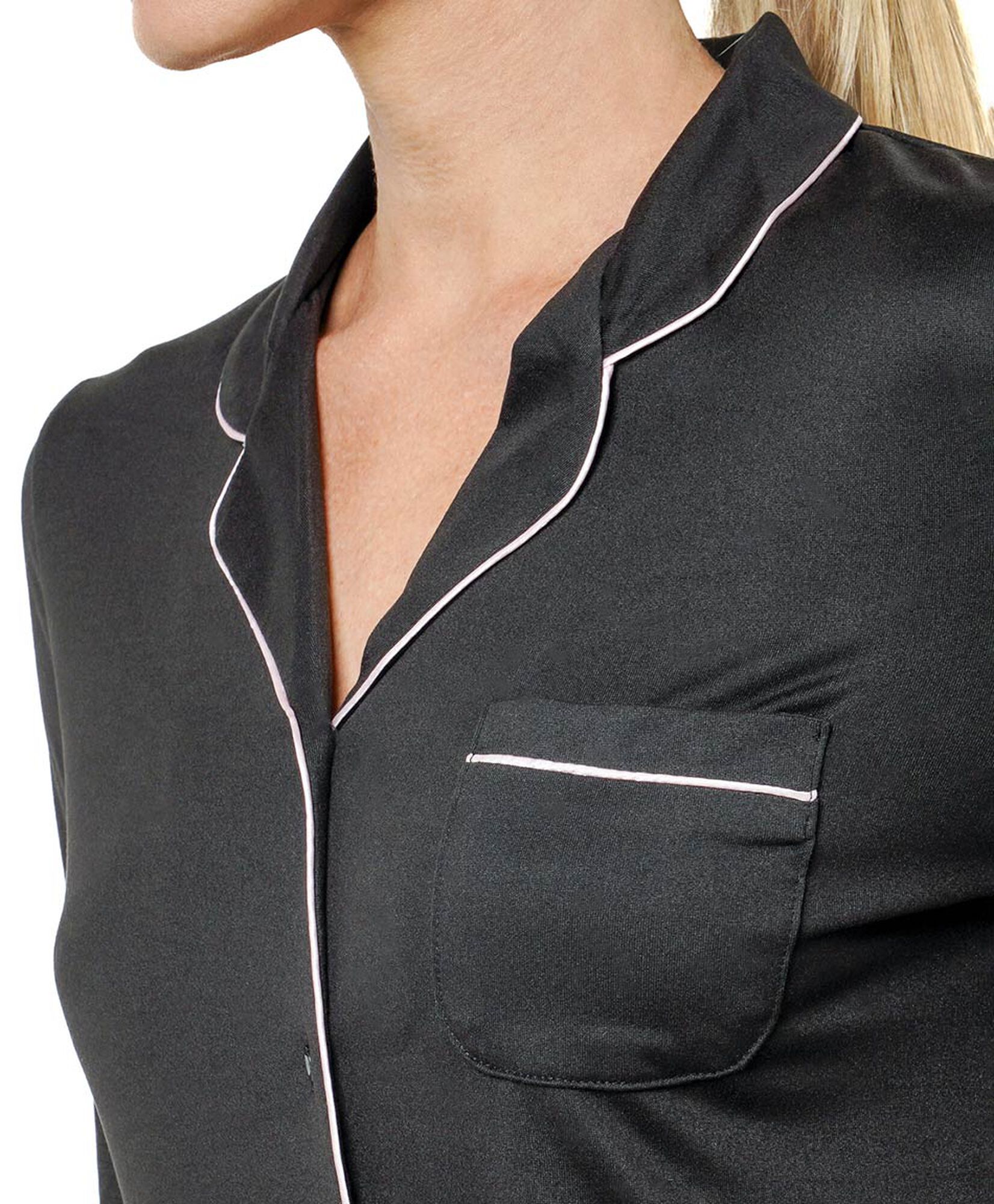 Pijama mujer camisero piping Pijama mujer camisero piping