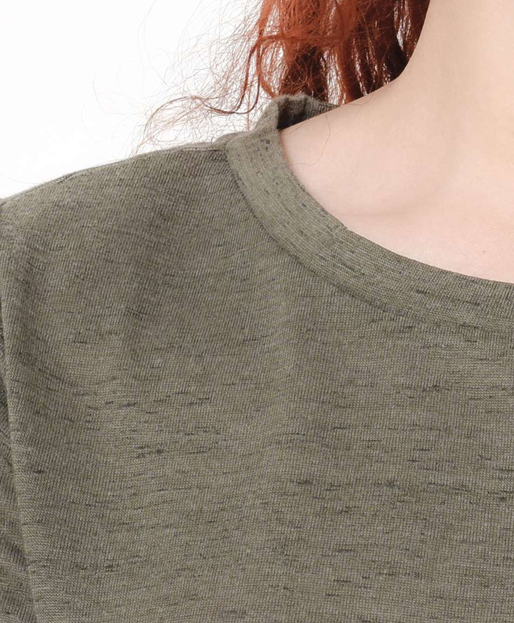 Polera mujer jaspeada lino Polera mujer jaspeada lino