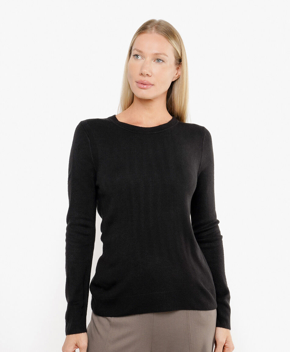 Sweater mujer liso b&aacute;sico