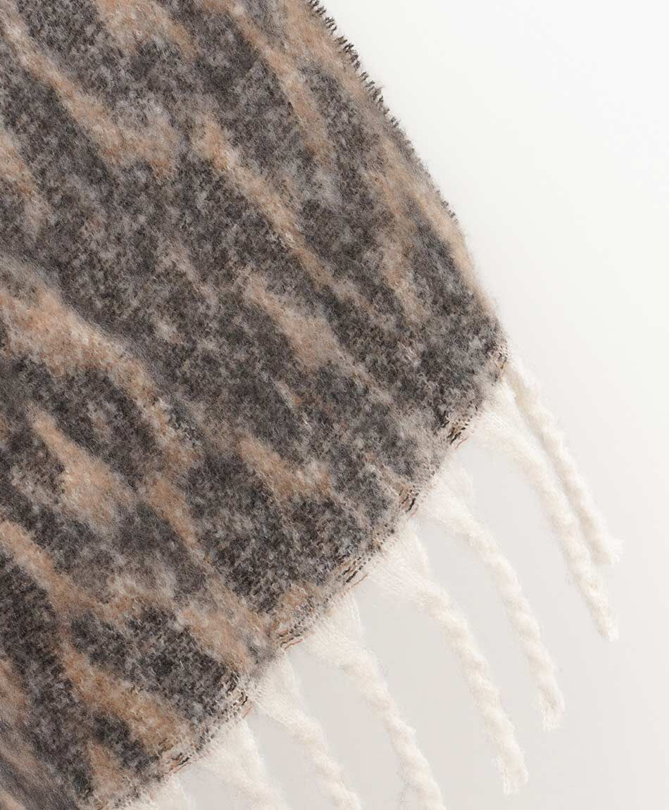 Ruana mujer animal print