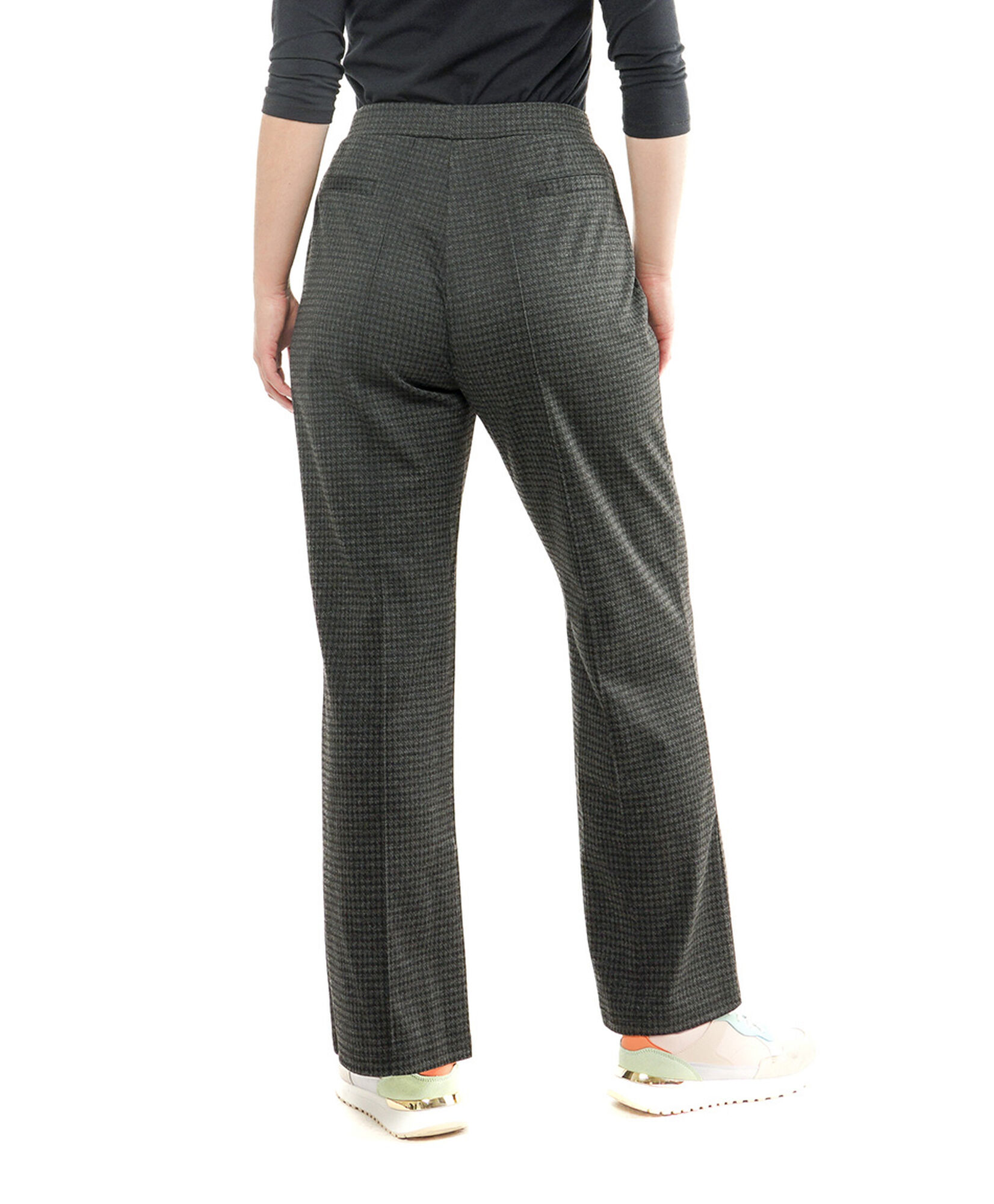 Pantalón mujer cuadrille costuras wide Pantalón mujer cuadrille costuras wide