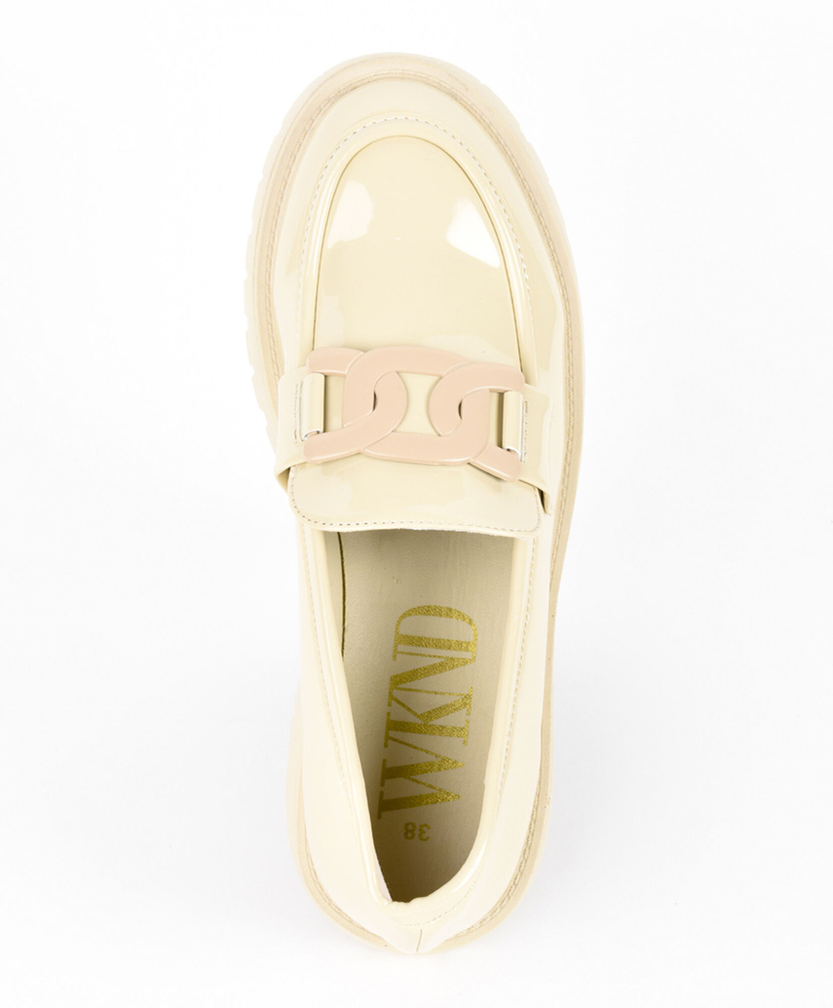 Mocasín mujer charol beige Mocasín mujer charol beige