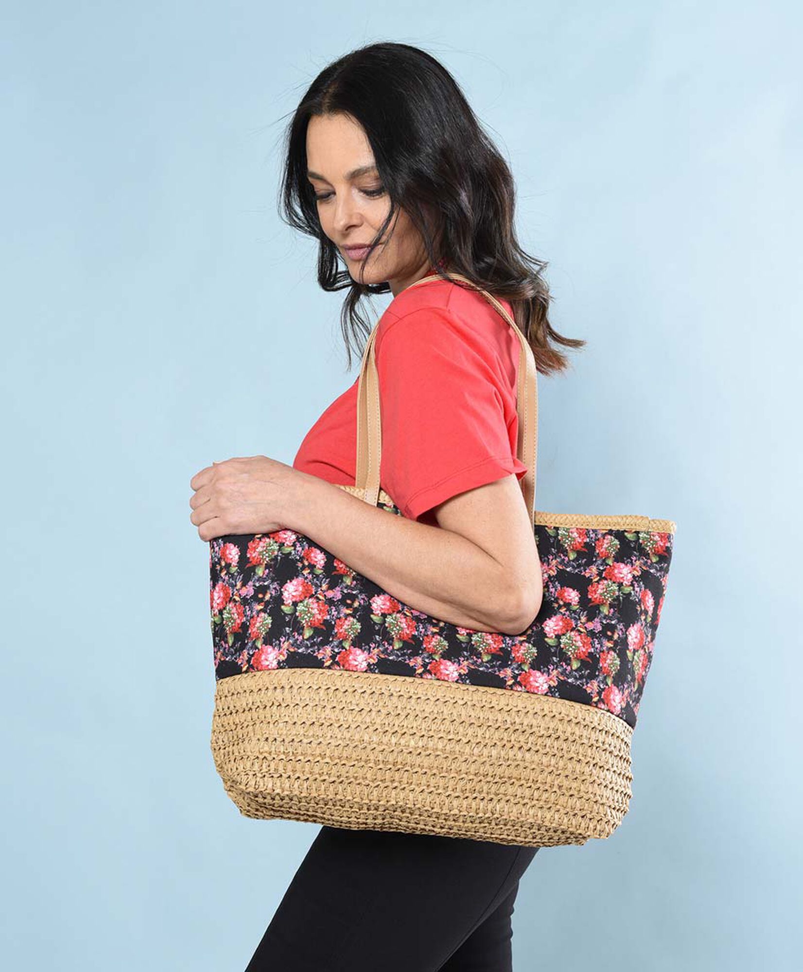 Bolso de playa flores Bolso de playa flores