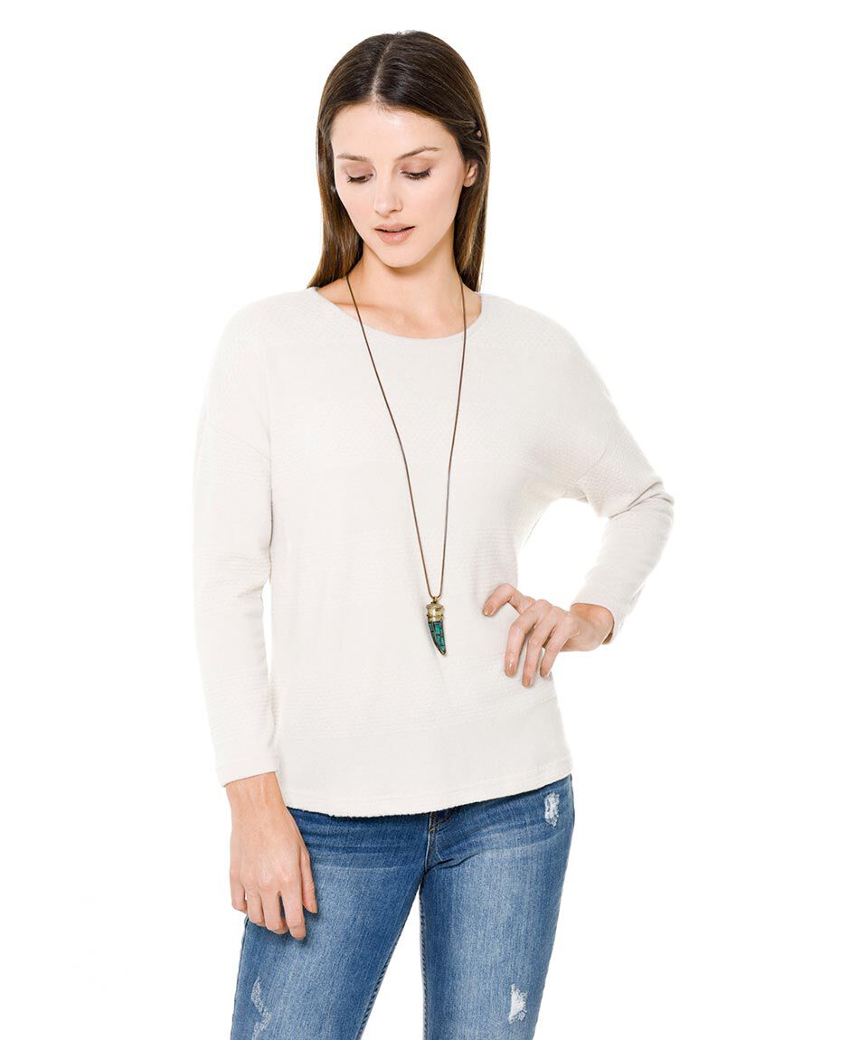 Sweater textura horizontal