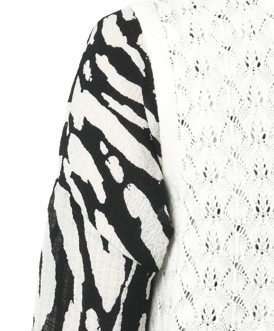 Vest mujer tejido lazo frontal