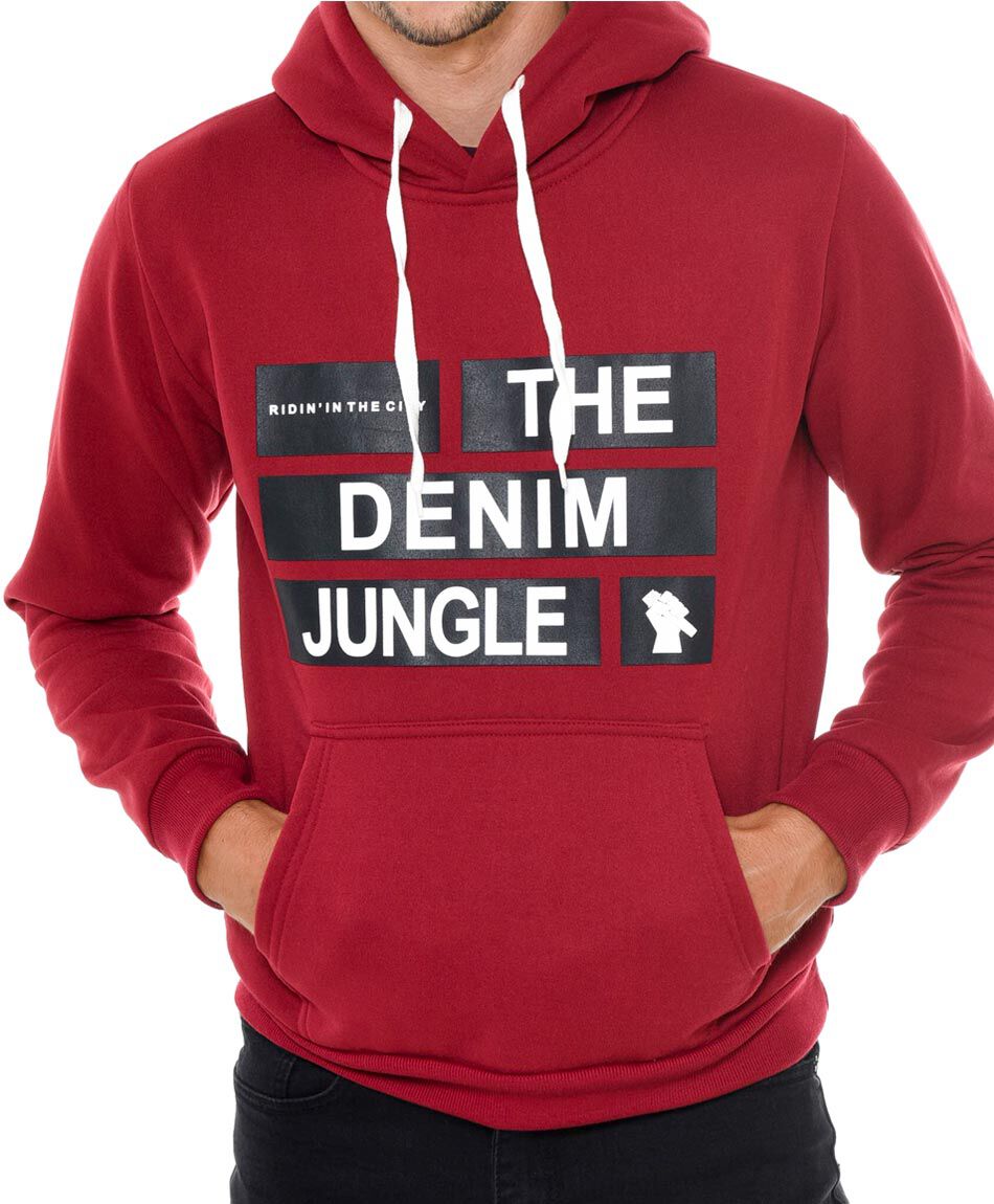 Poleron capucha print