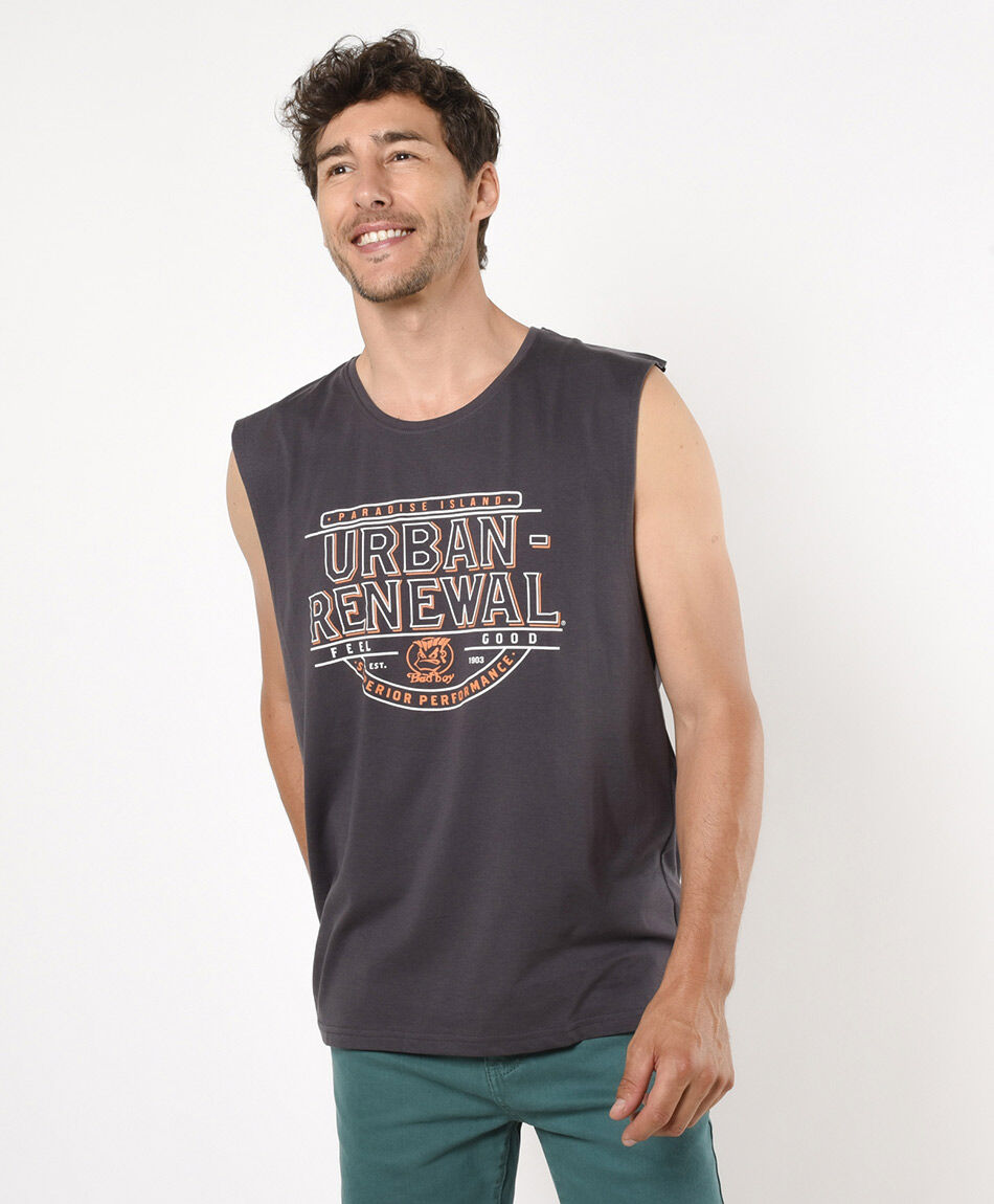 Polera hombre urban sin mangas
