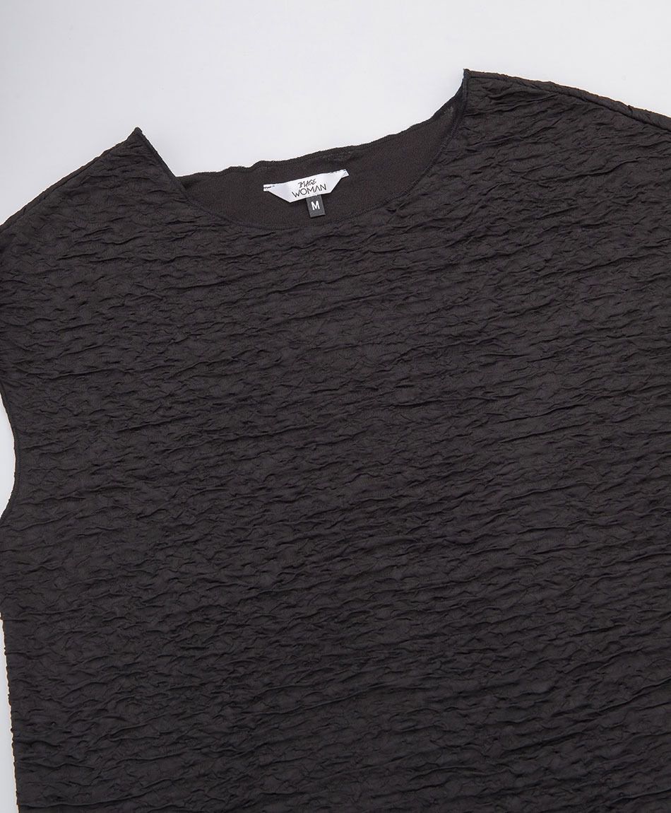 Polera mujer textura satinada