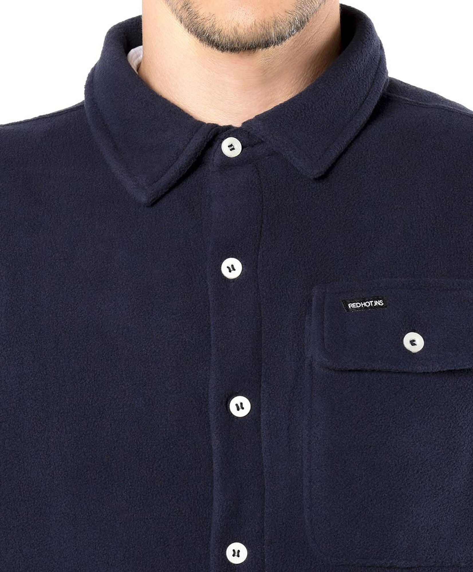 Chaqueta hombre polar leñadora azul Chaqueta hombre polar leñadora azul