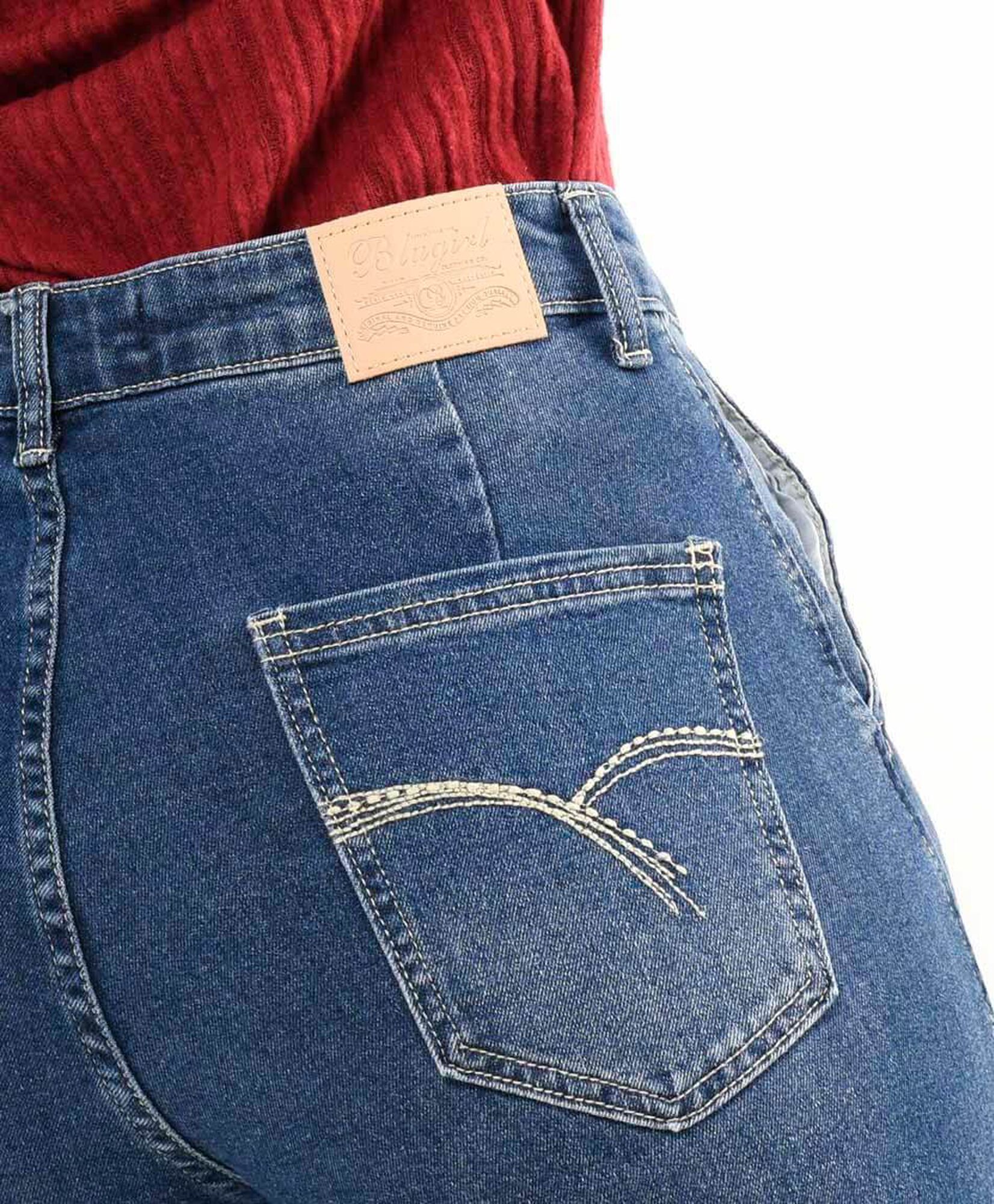 Jeans mujer cargo botón Jeans mujer cargo botón