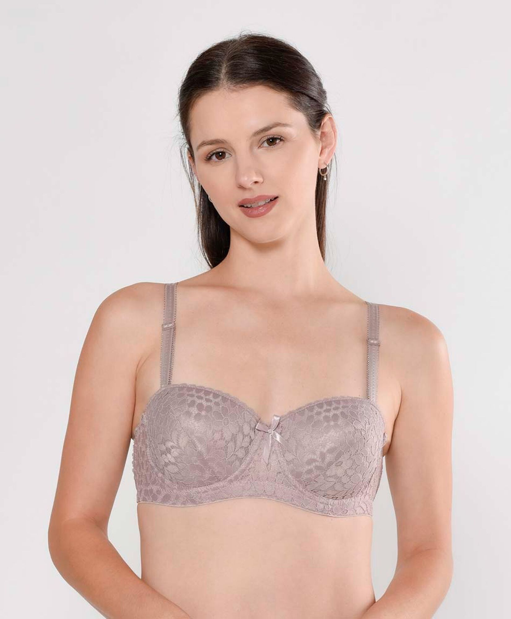 Sostén mujer encaje floral strapless Sostén mujer encaje floral strapless