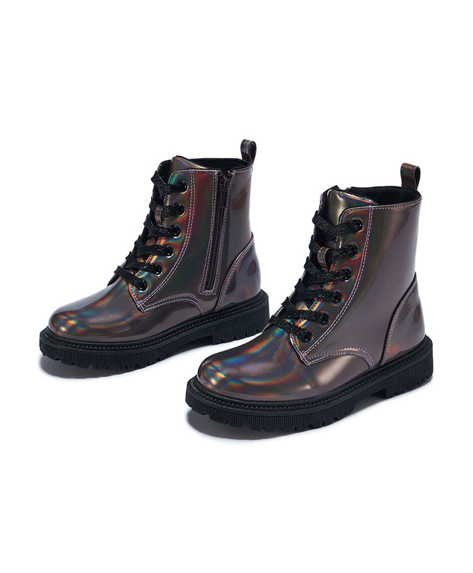 Bot&iacute;n ni&ntilde;a tornasol grey