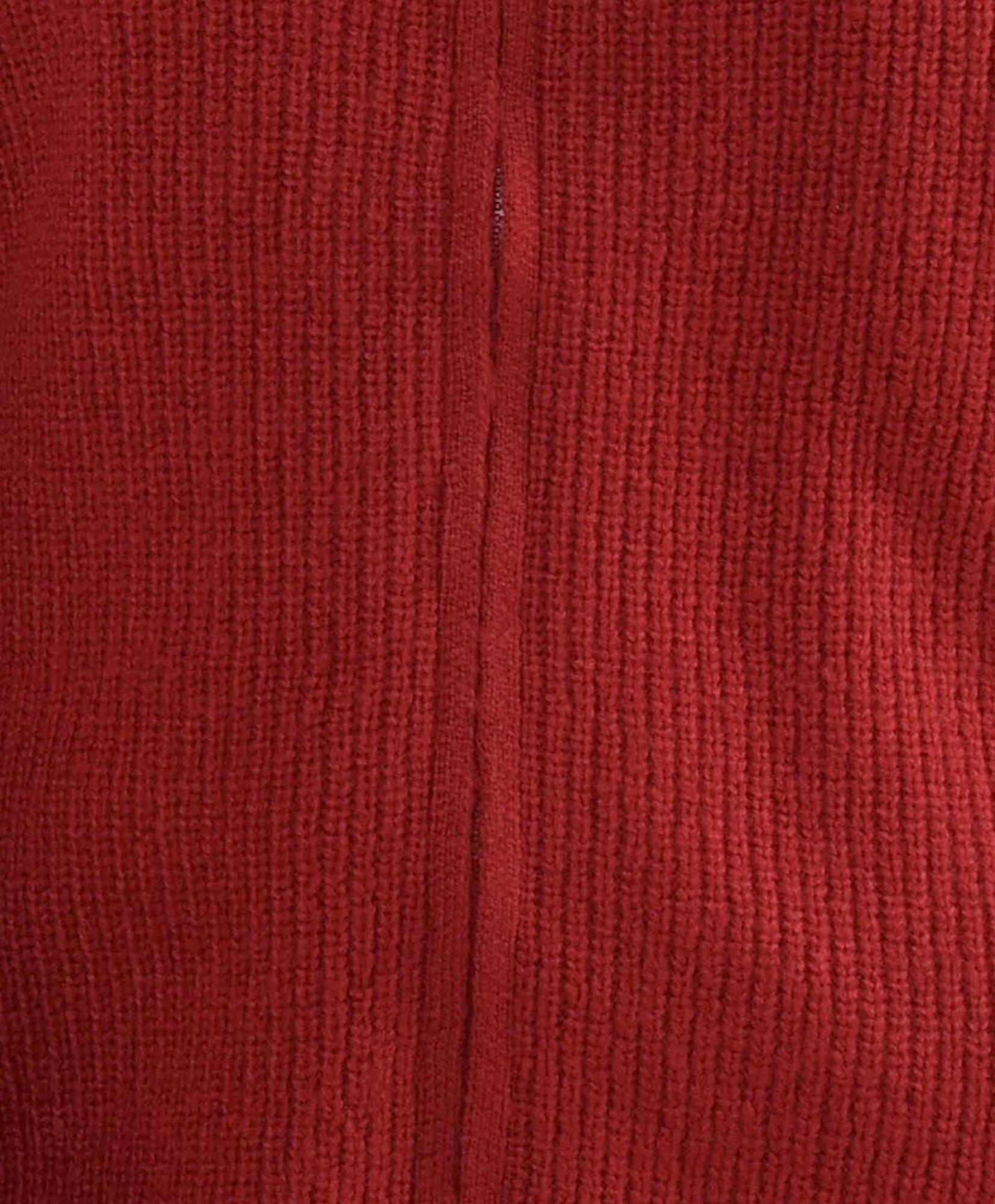 Cardigan mujer rojo cierre entero Cardigan mujer rojo cierre entero