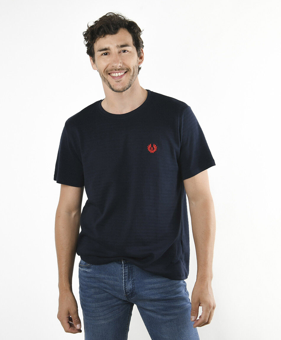 Polera hombre mini bordado