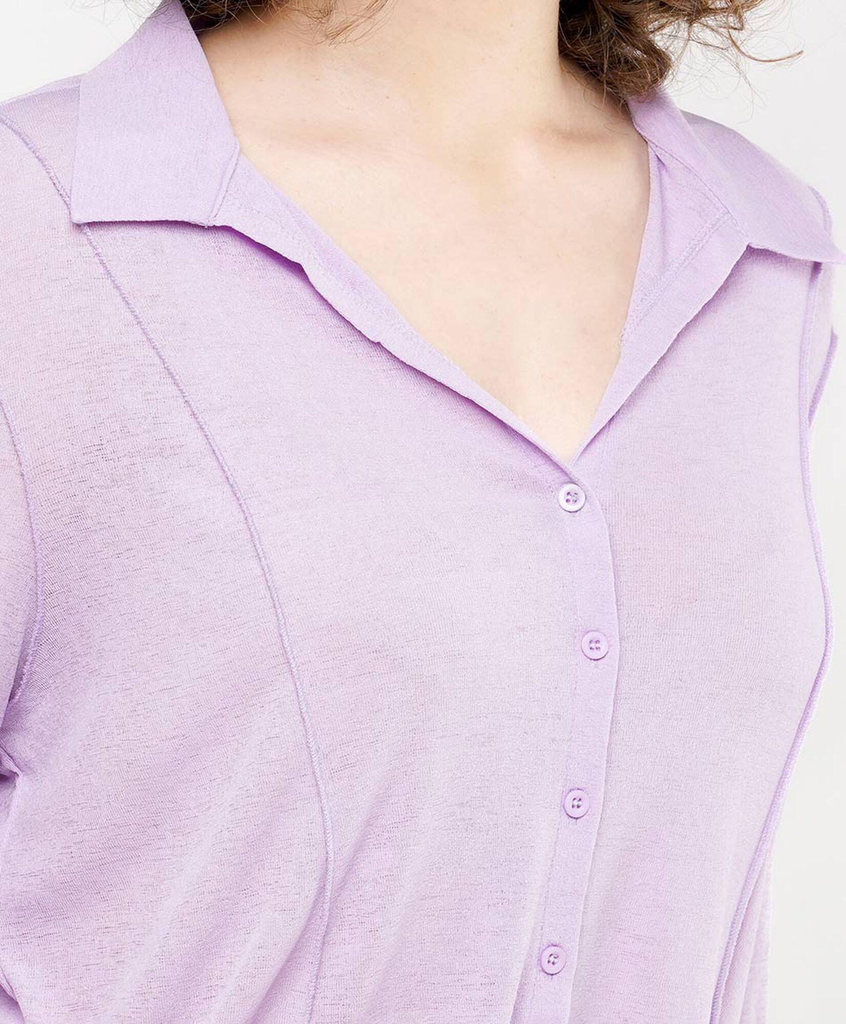 Blusa mujer costuras crop Blusa mujer costuras crop