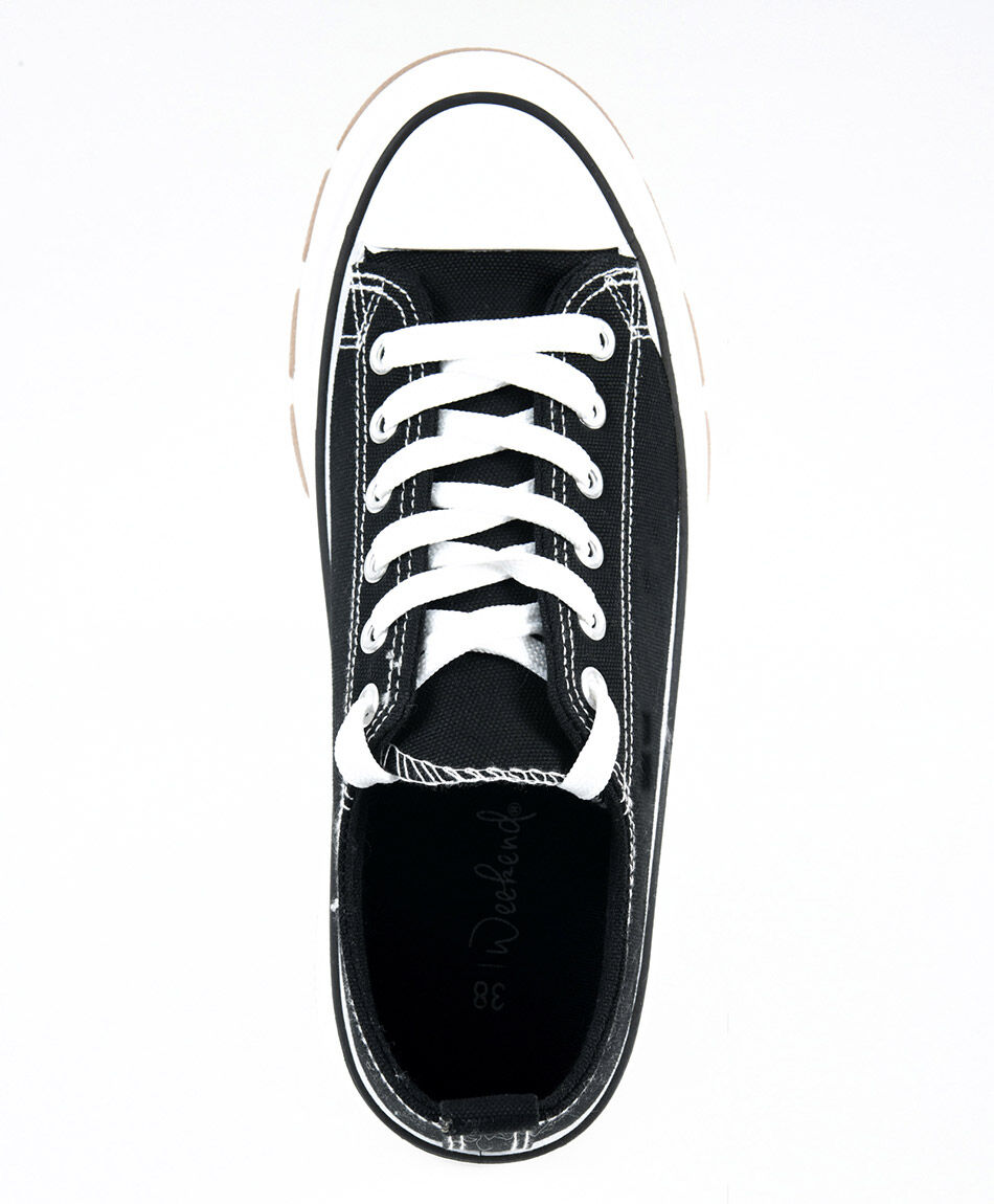 Zapatillas mujer bicolor plataforma