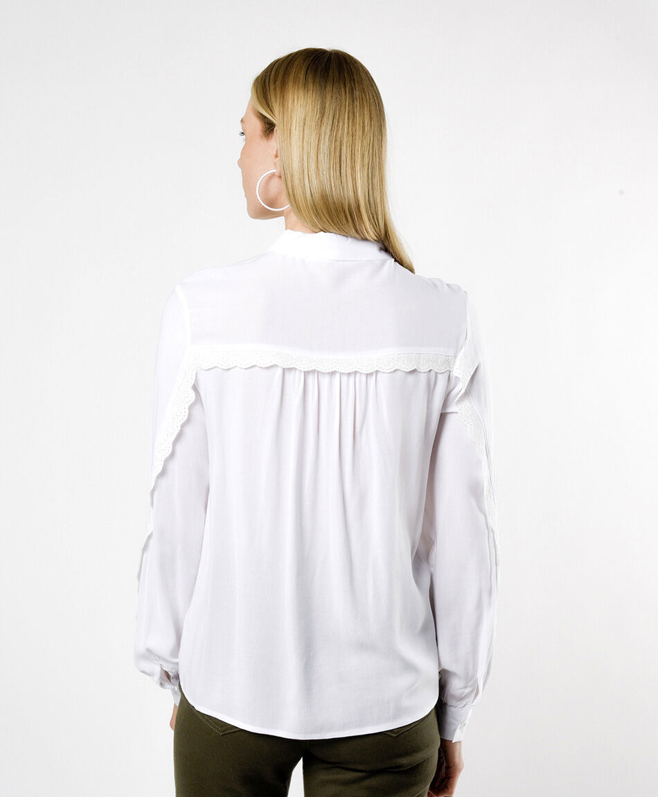 Blusa mujer detalles de encaje