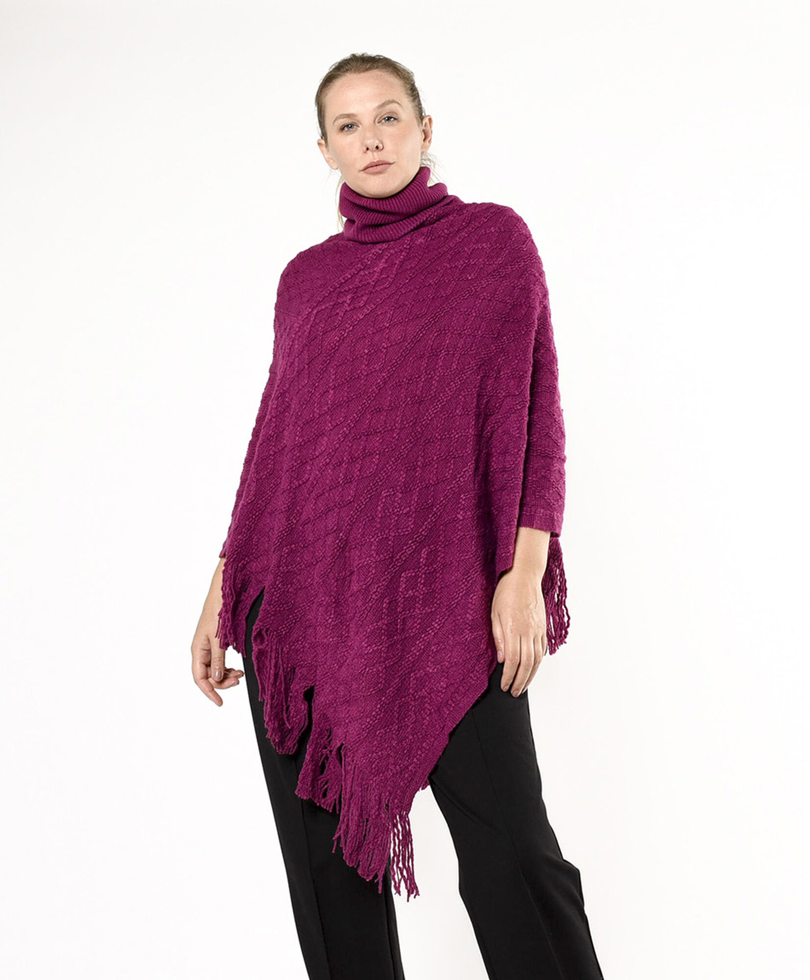 Poncho mujer trenzas Poncho mujer trenzas