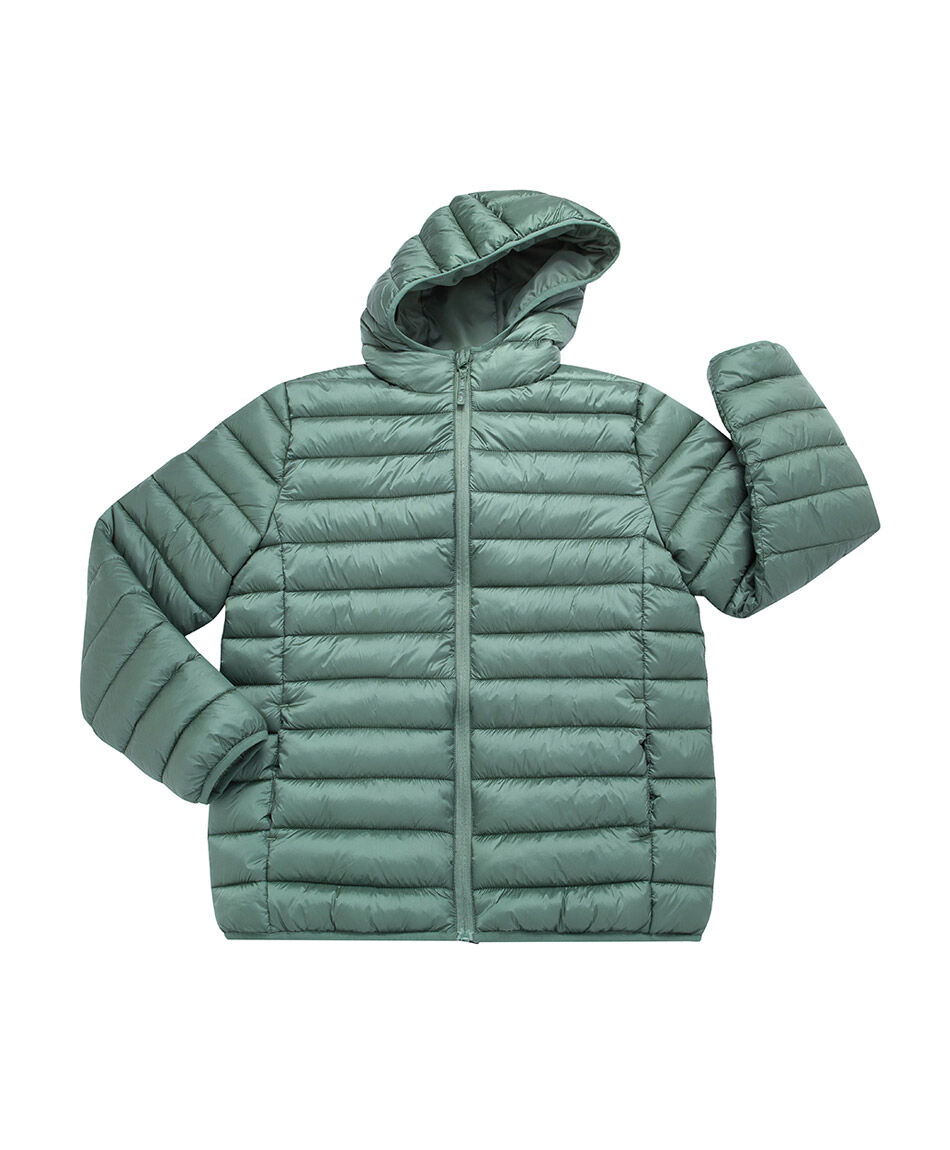 Parka ni&ntilde;o basica verde