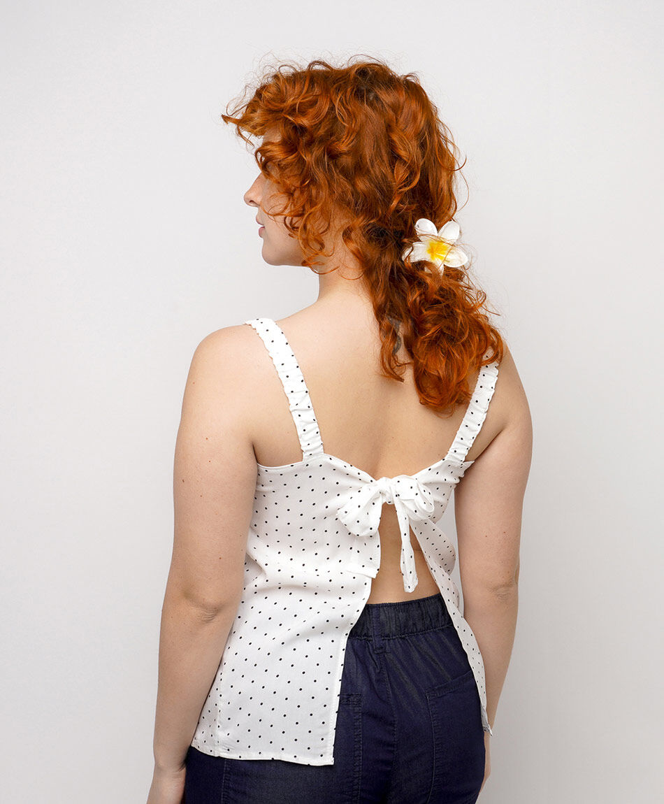 Blusa mujer tirantes puntos