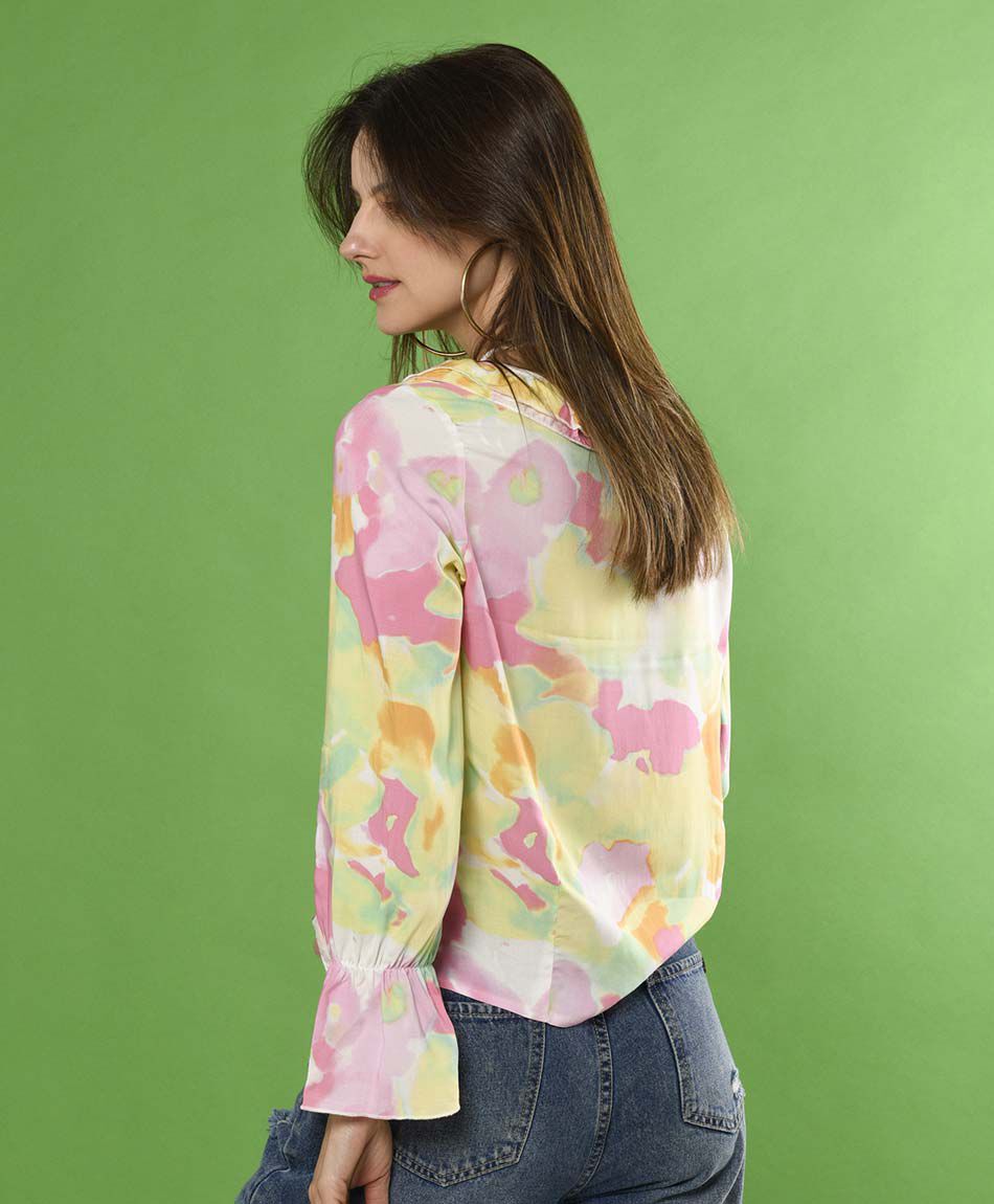Blusa manga larga