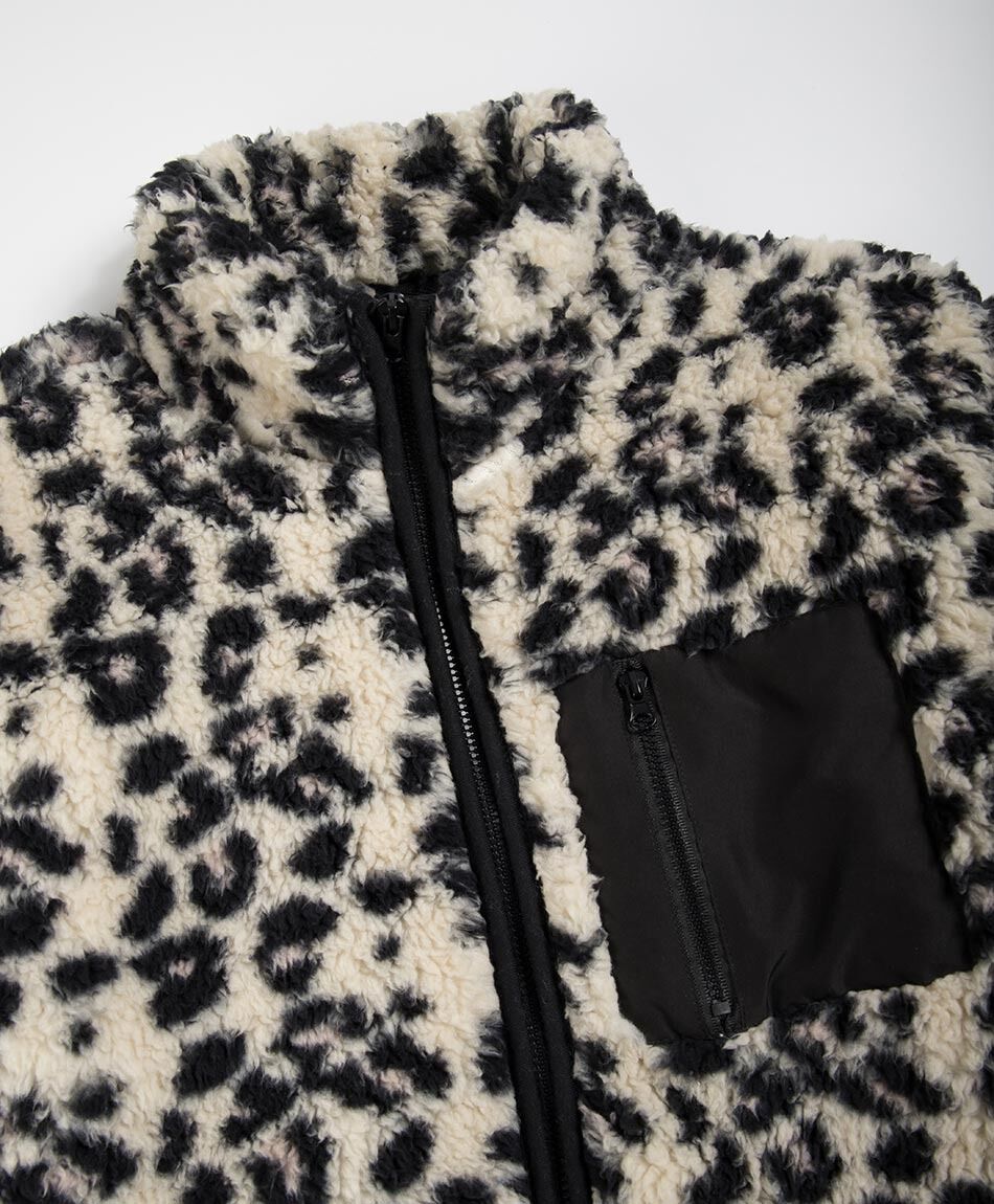 Poler&oacute;n ni&ntilde;a sherpas animal print