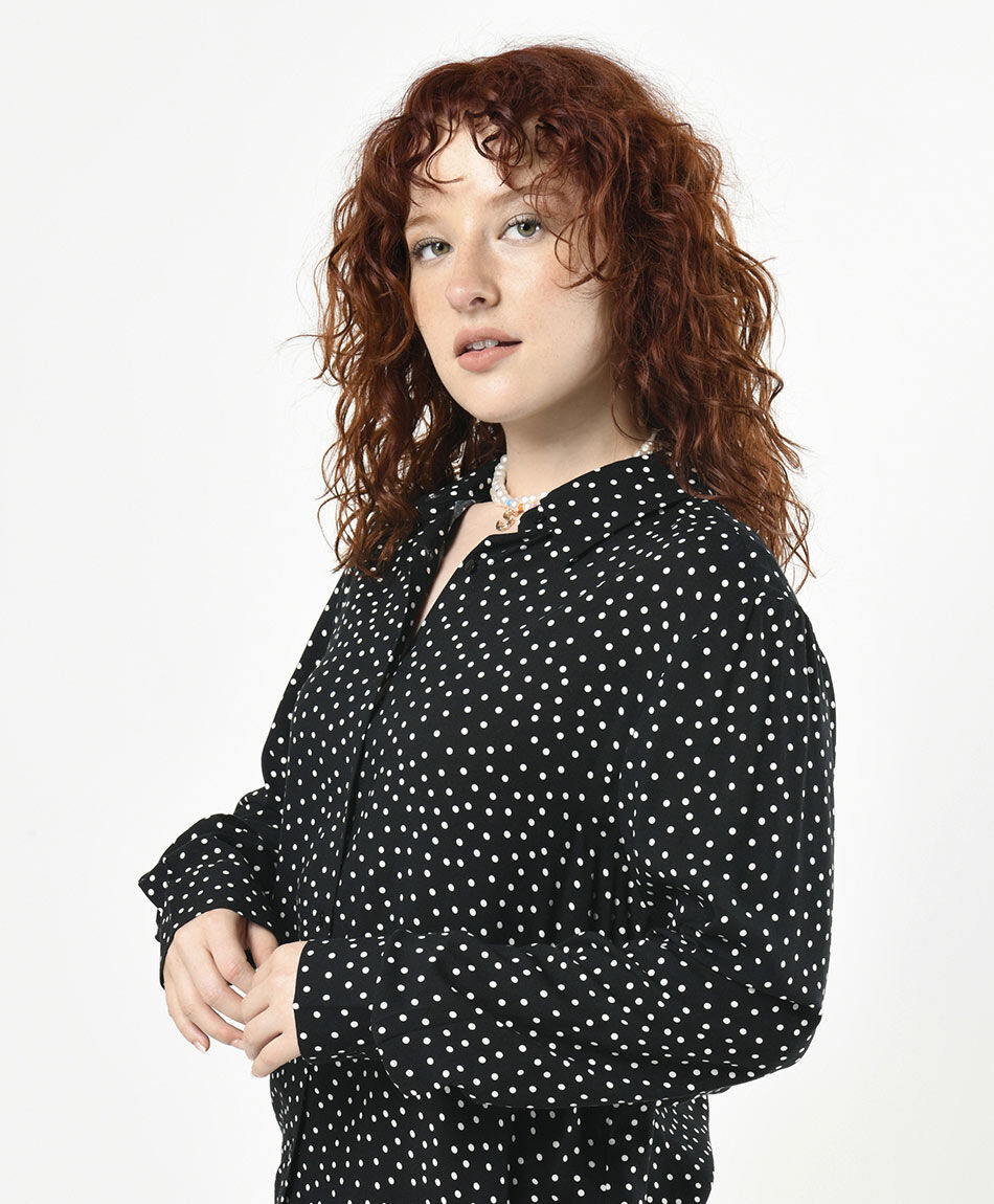 Blusa mujer puntitos