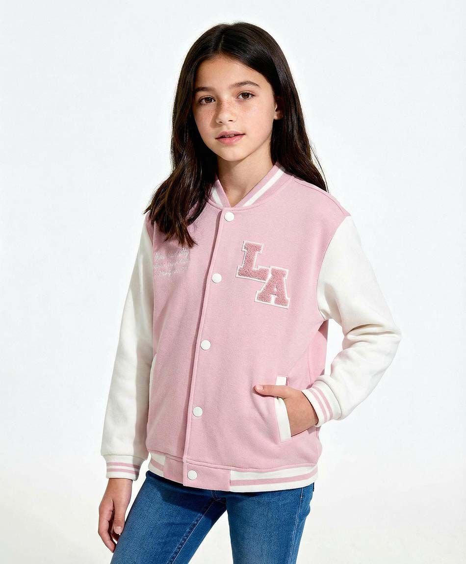 Chaqueta ni&ntilde;a tipo b&eacute;isbol cl&aacute;sica
