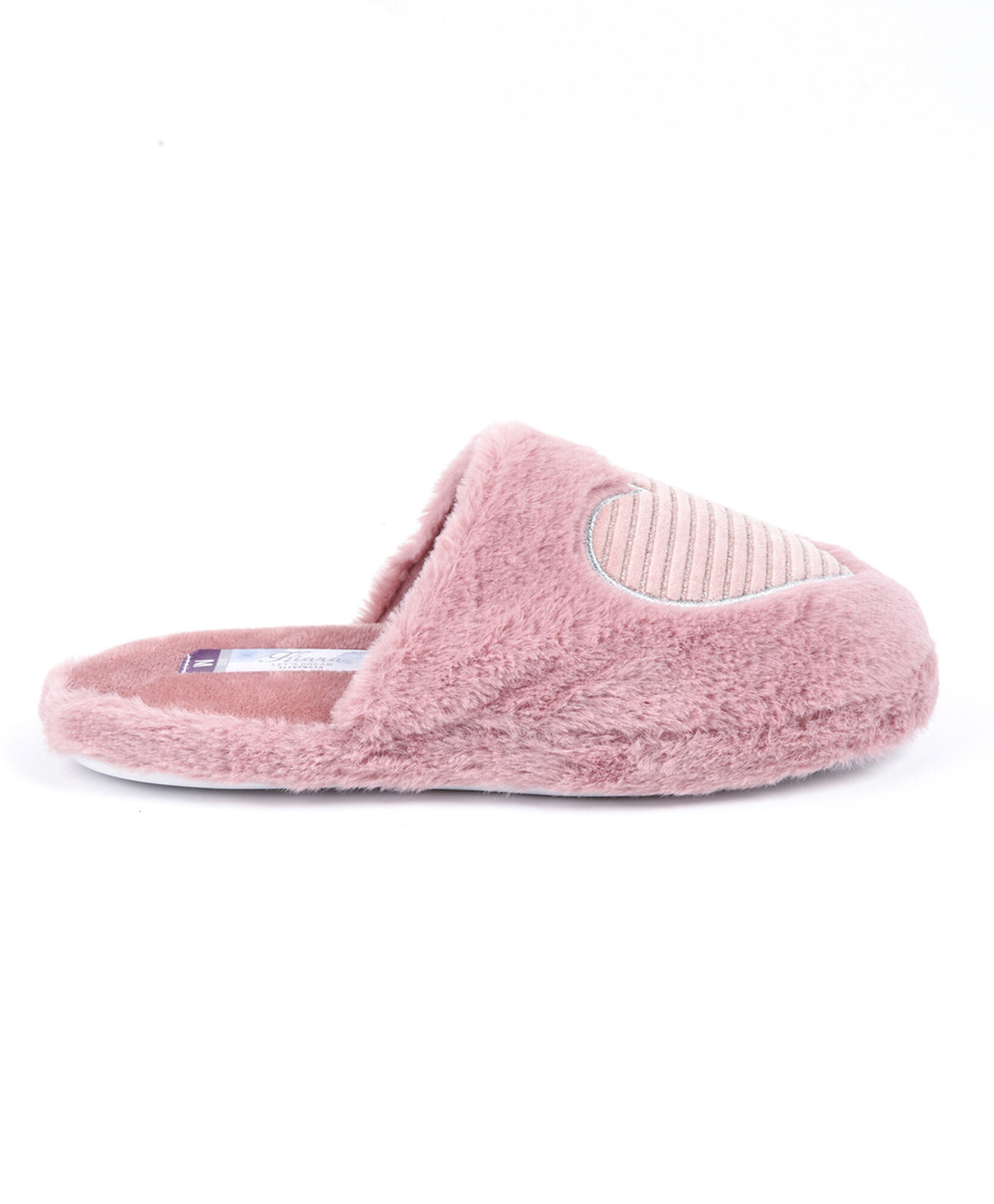 Pantufla mujer corazón rosado Pantufla mujer corazón rosado