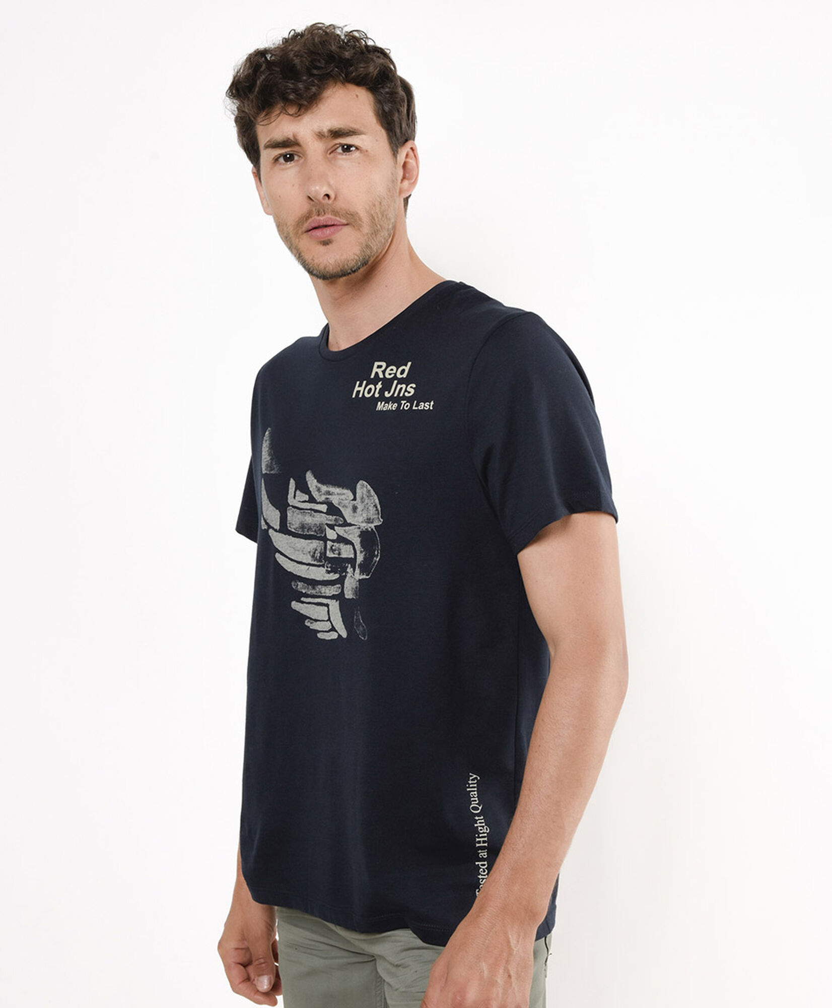 Polera hombre estampada origen Polera hombre estampada origen