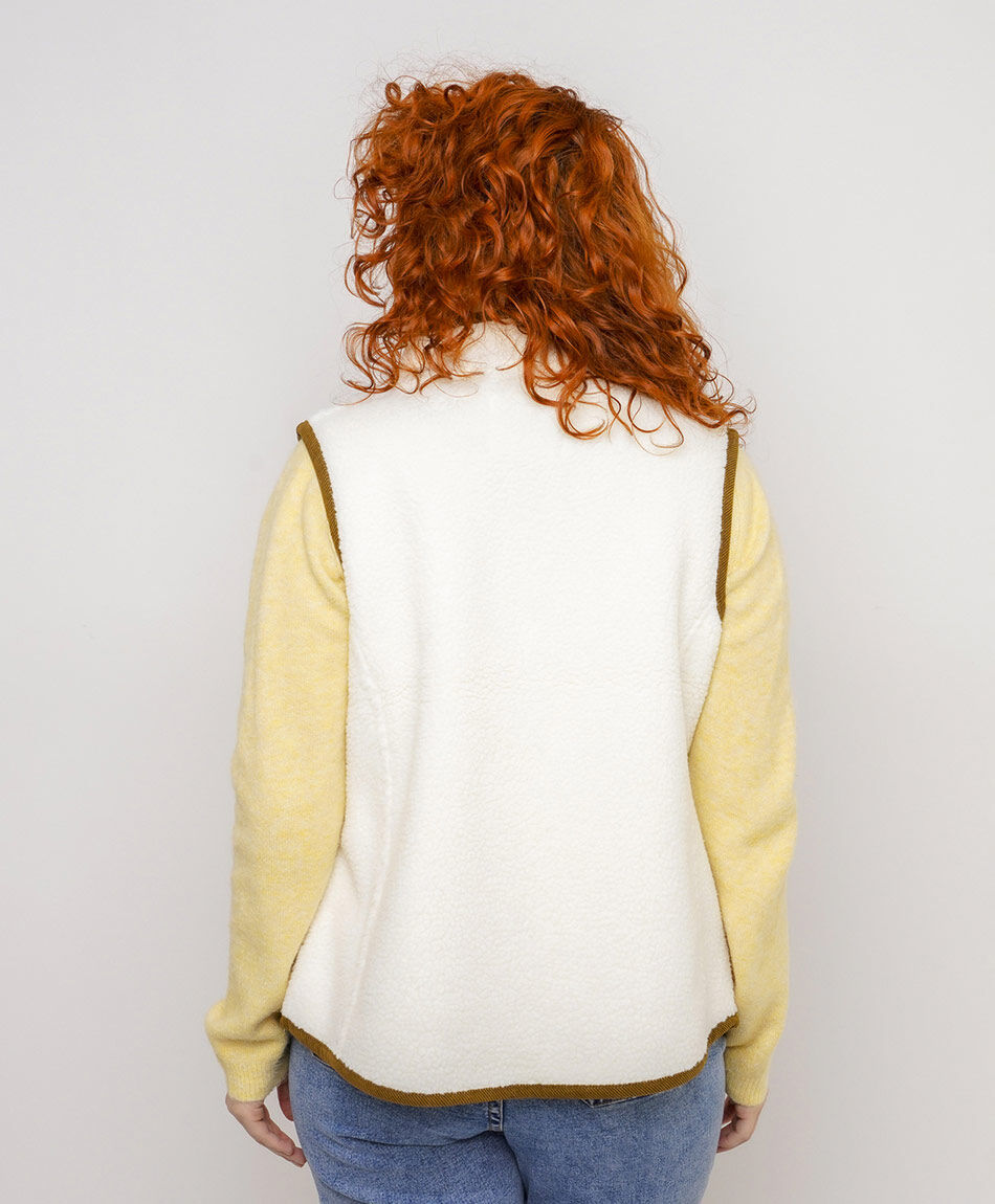 Polar mujer sherpa white