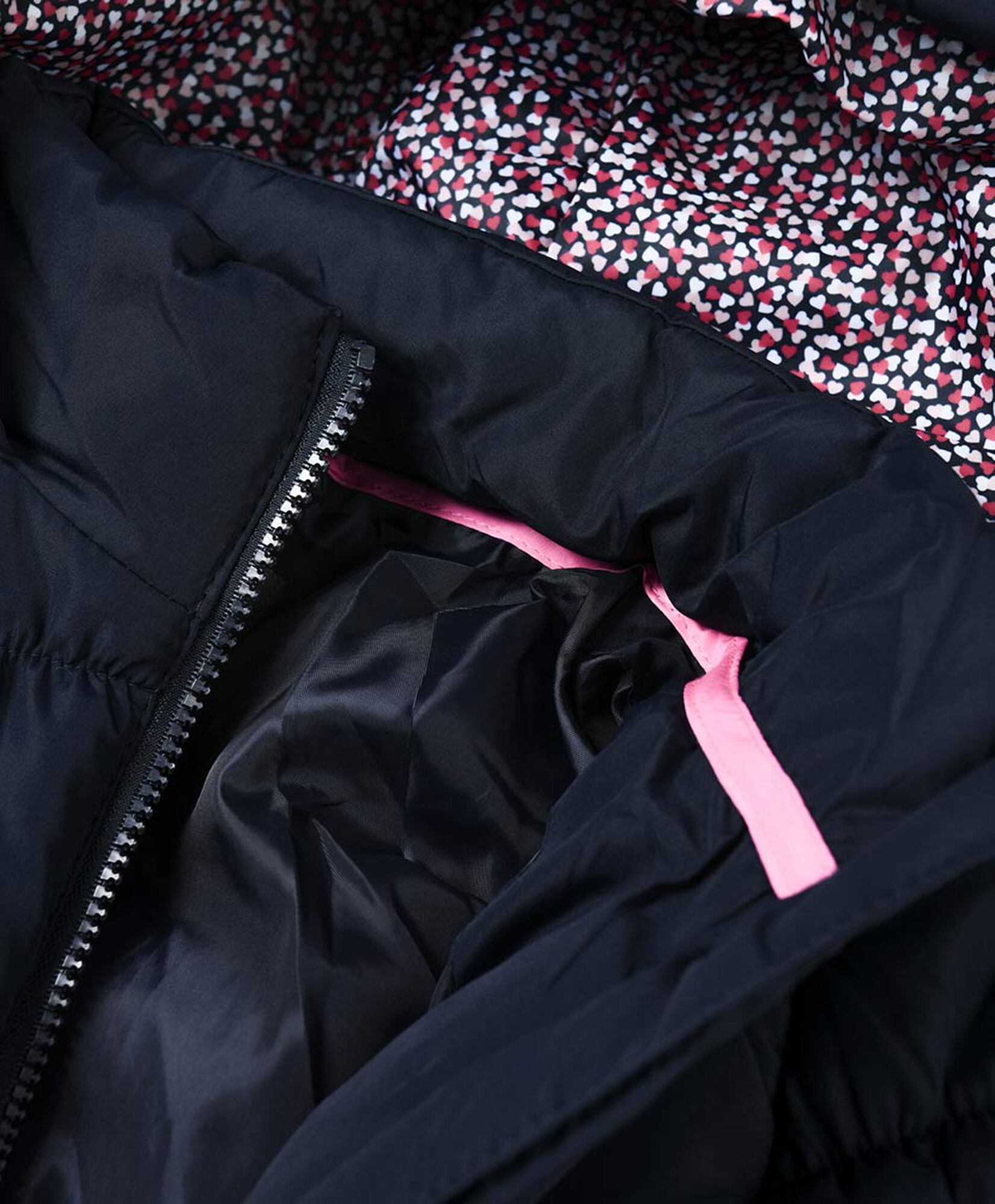 Parka escolar con cinturón y costuras Parka escolar con cinturón y costuras