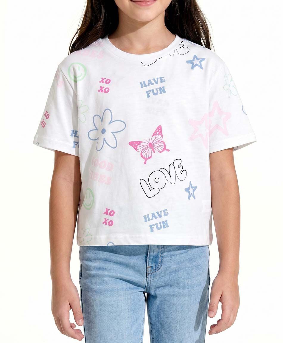 Polera ni&ntilde;a dibujos