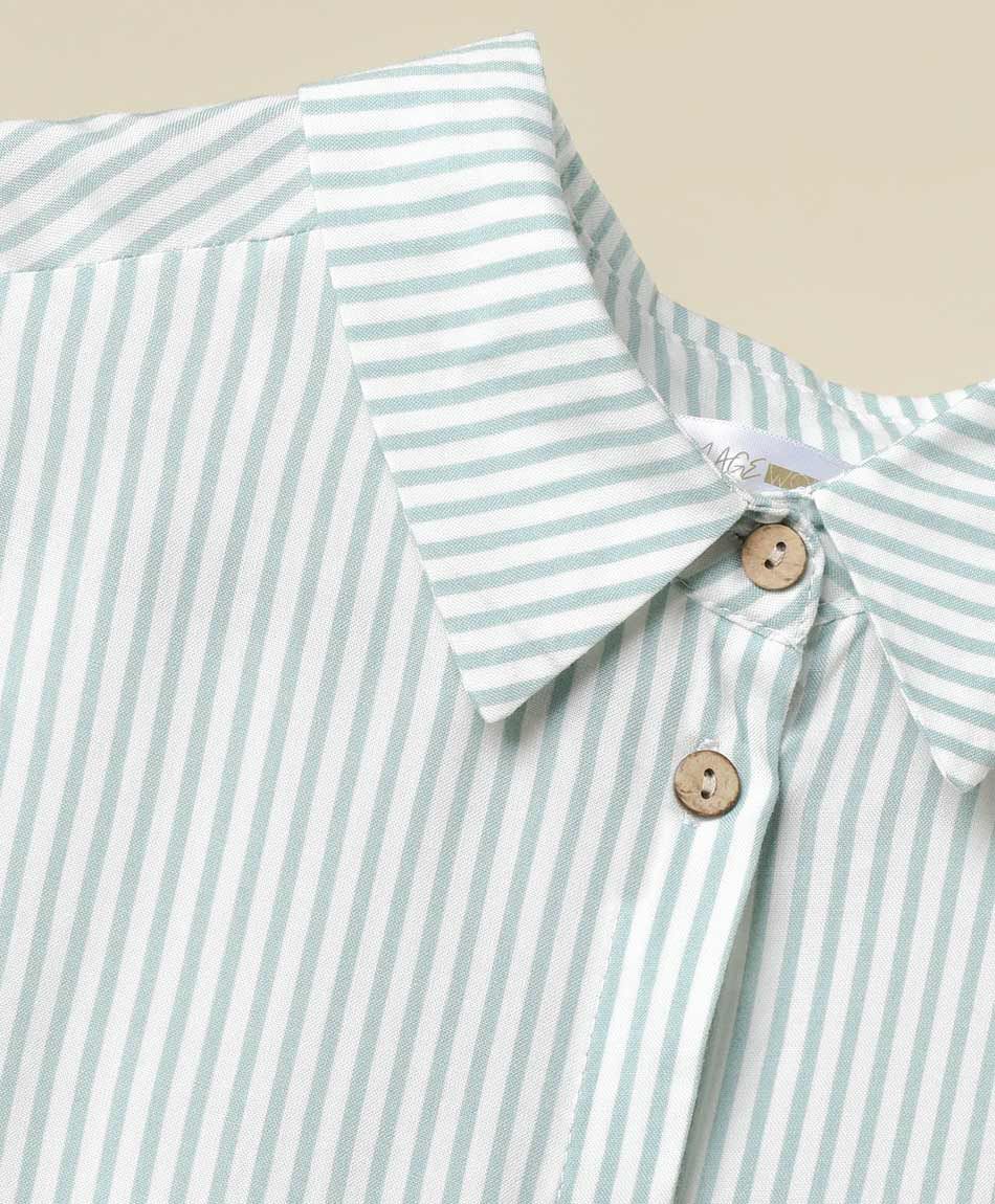 Blusa mujer l&iacute;neas bolsillos
