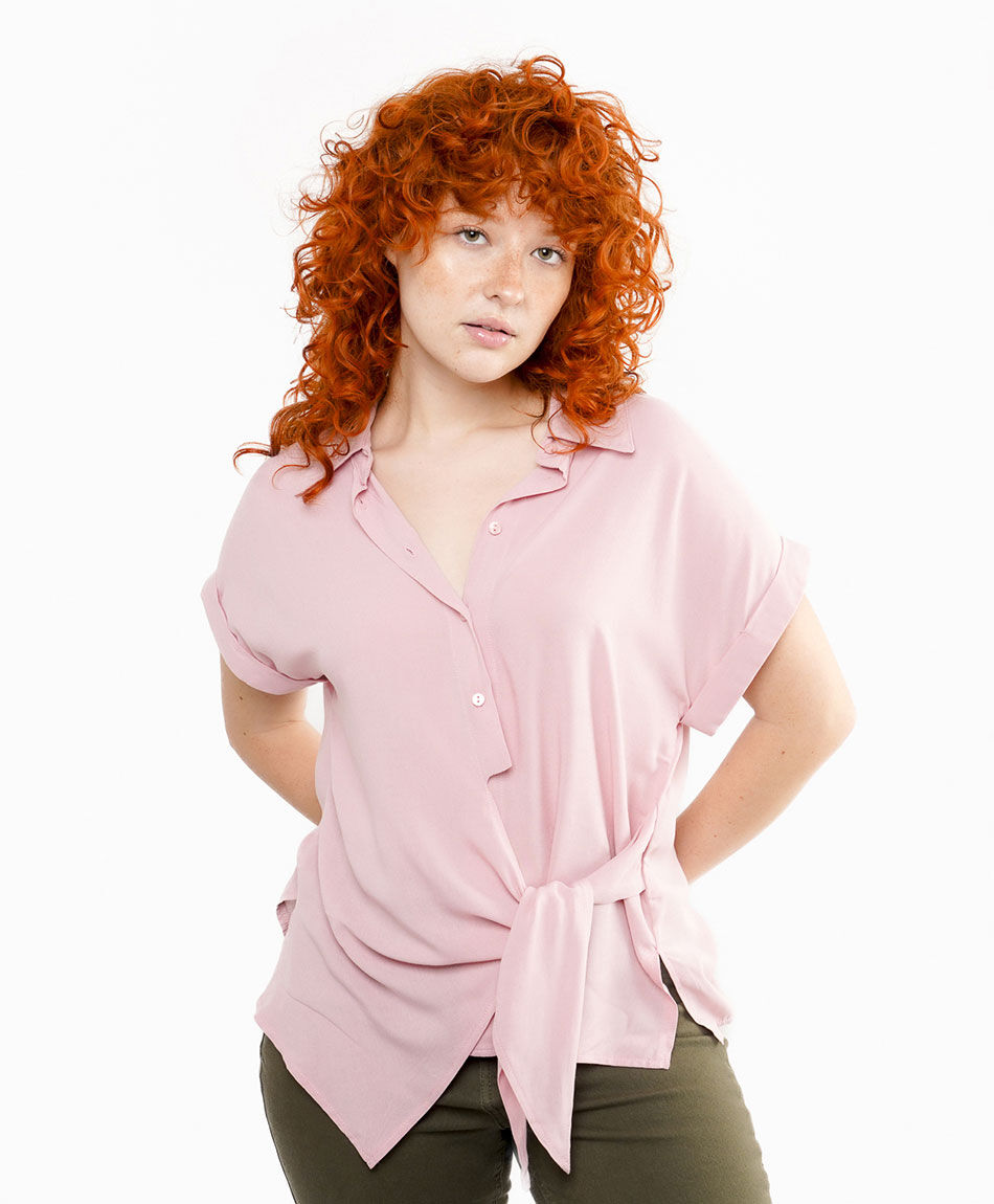 Blusa mujer modelo mo&ntilde;o pink