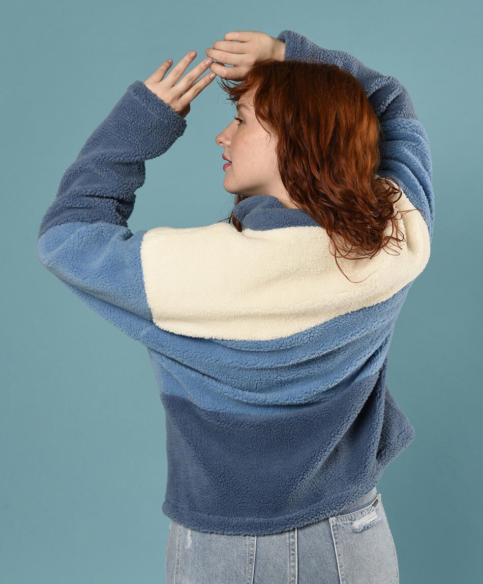 Casaca polar tricolor