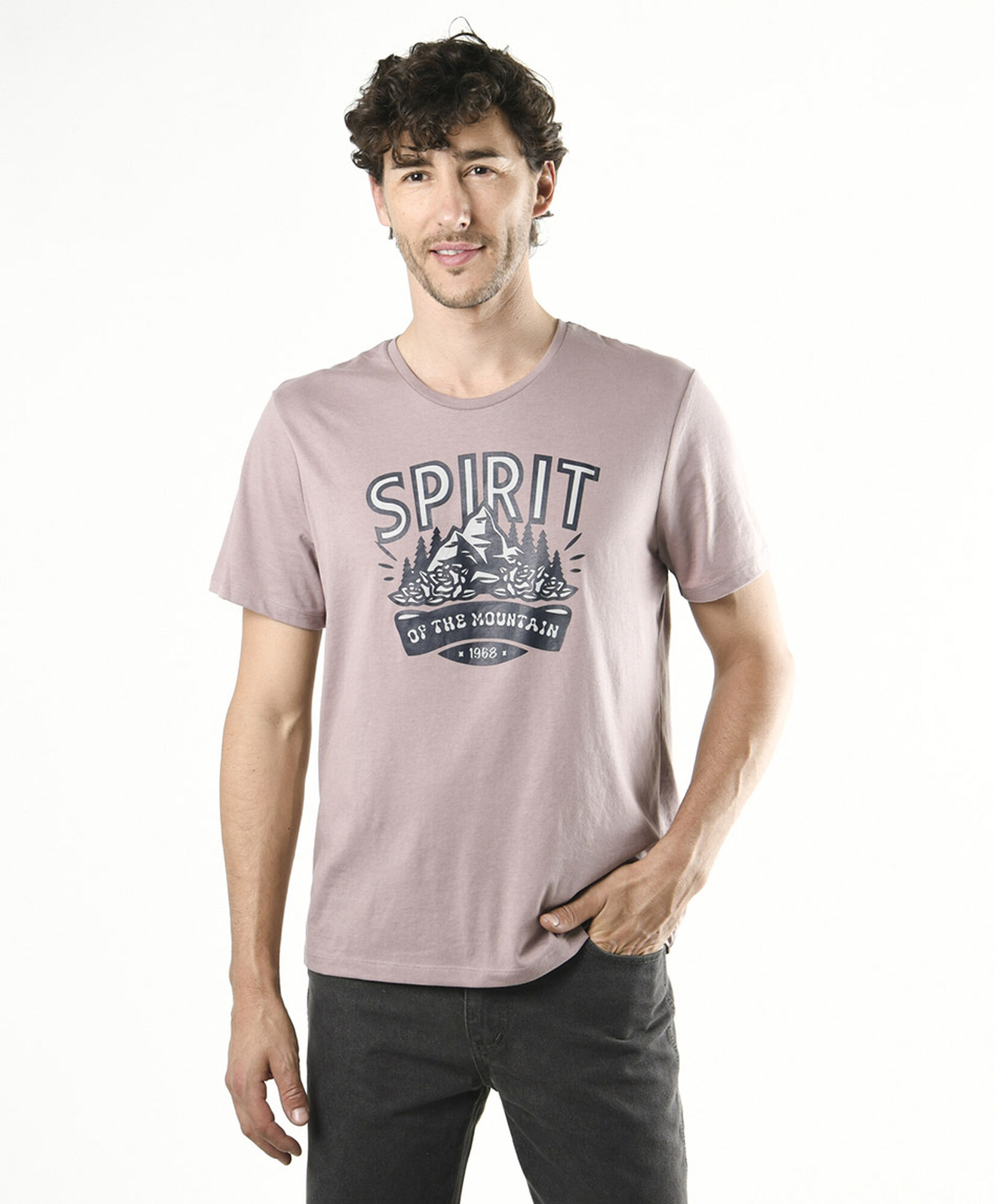 Polera hombre estampada spirit Polera hombre estampada spirit