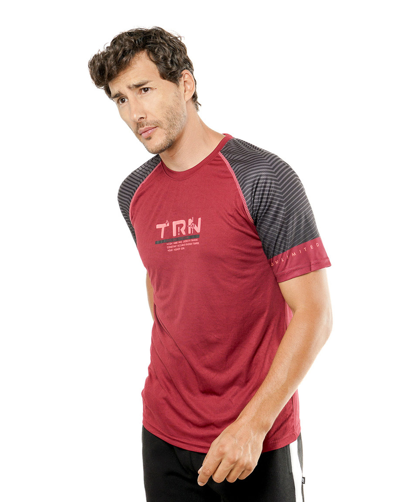 Polera deportiva hombre bicolor Polera deportiva hombre bicolor