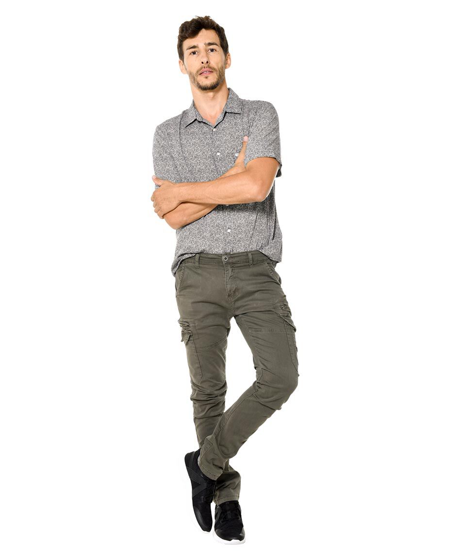 Pantalon cargo denim