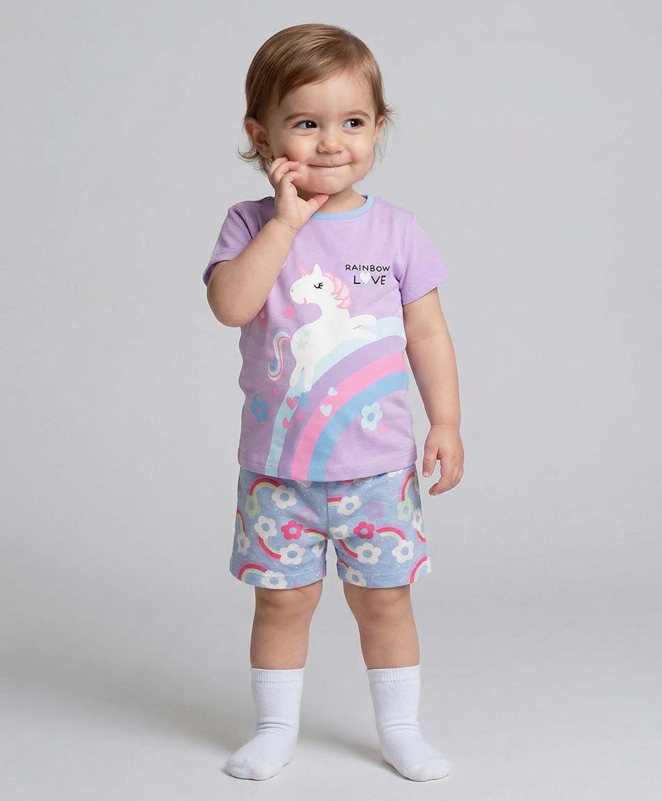 Pijama beb&eacute; unicornio