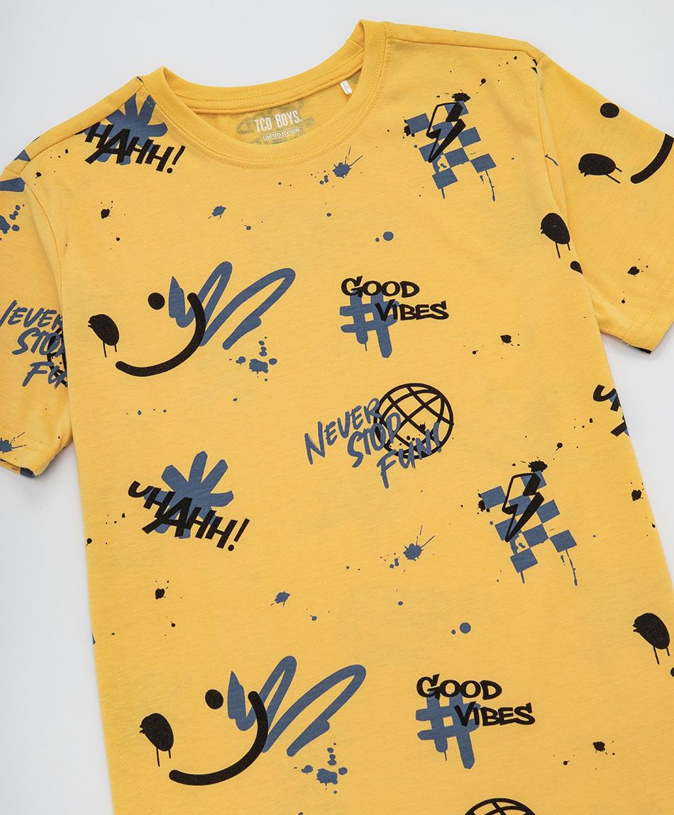 Polera ni&ntilde;o good vibes