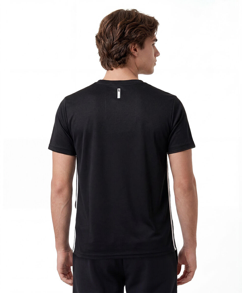 Polera deportiva hombre l&iacute;neas laterales