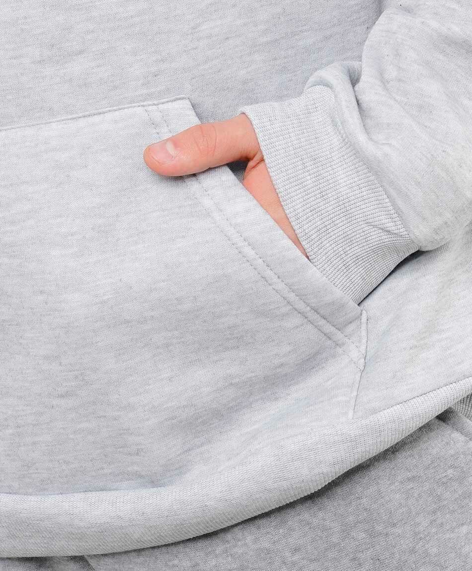 Poler&oacute;n deportivo hombre liso gris