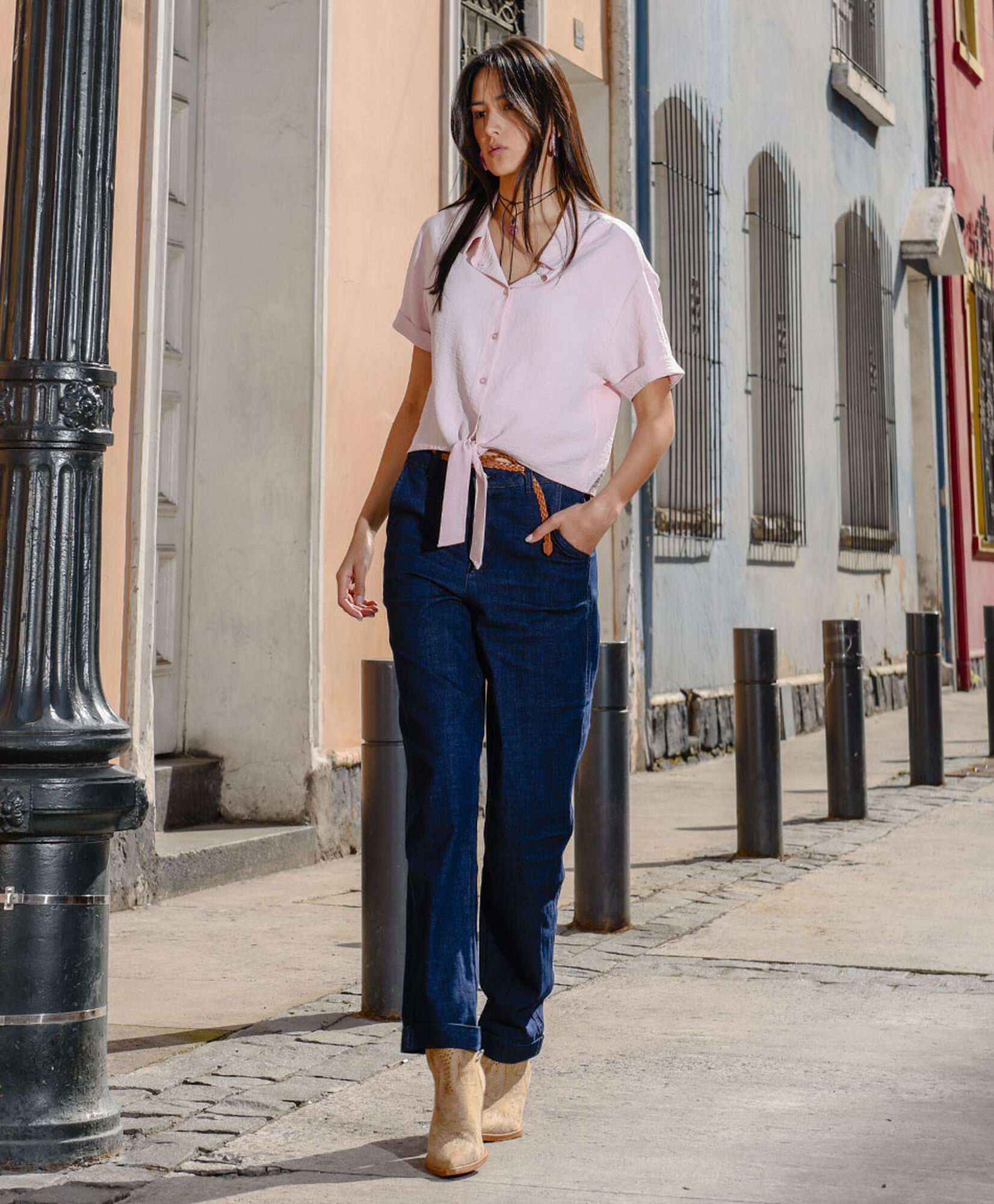 Pantalón mujer light cinturón Pantalón mujer light cinturón